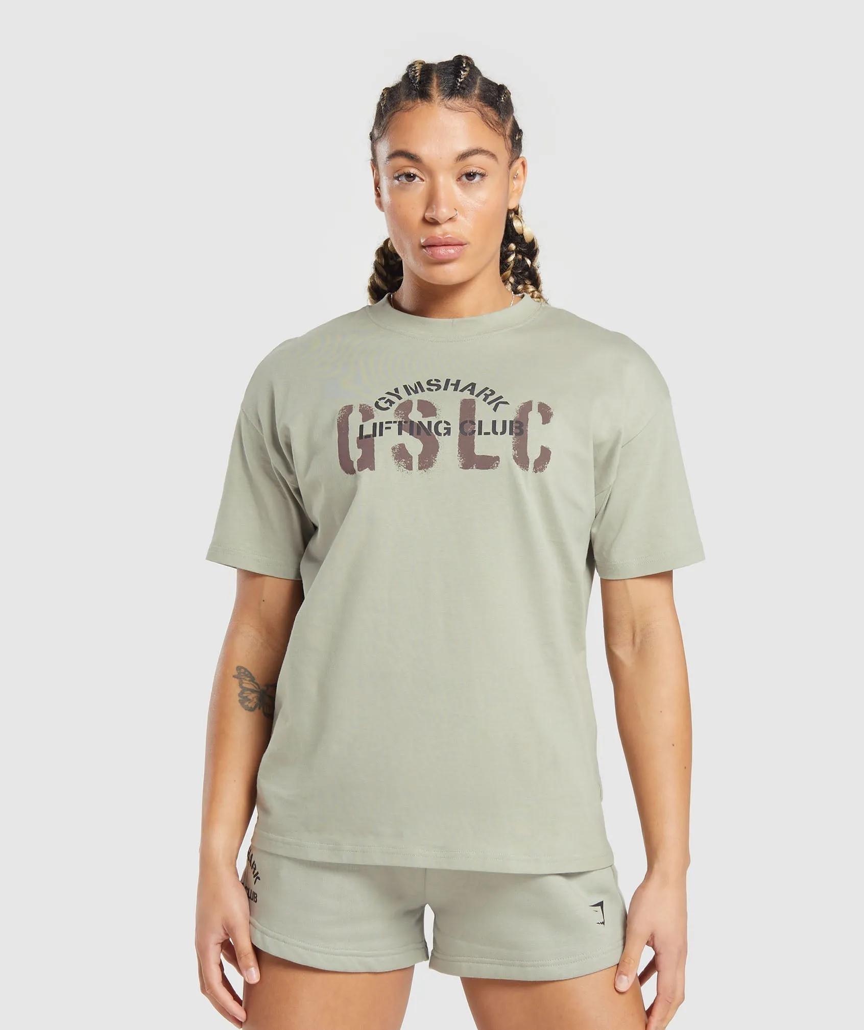 Gymshark Built Oversized T-Shirt - Stone Grey sold by Gymshark product image thumbnail 2