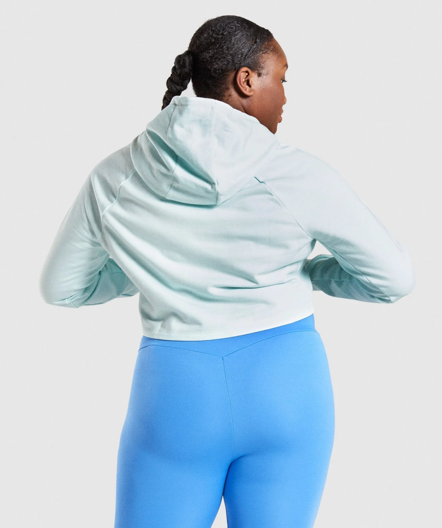 Gymshark Training Cropped Hoodie - Light Green sold by Gymshark product image thumbnail 2
