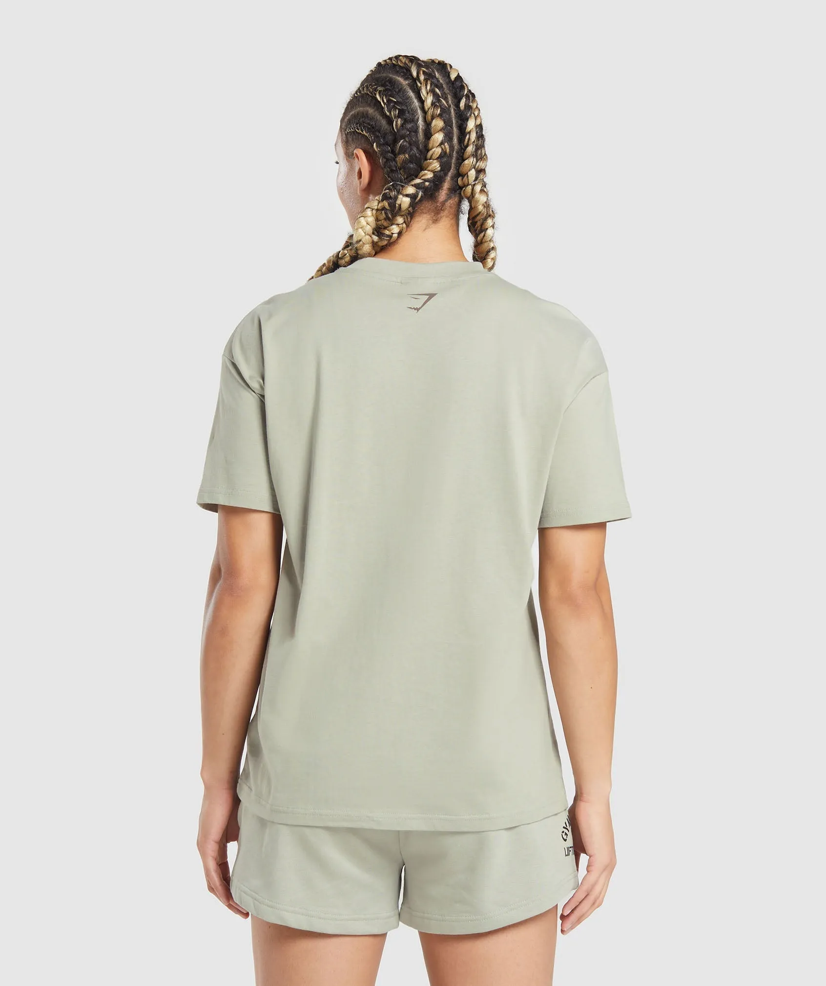 Gymshark Built Oversized T-Shirt - Stone Grey sold by Gymshark product image thumbnail 3