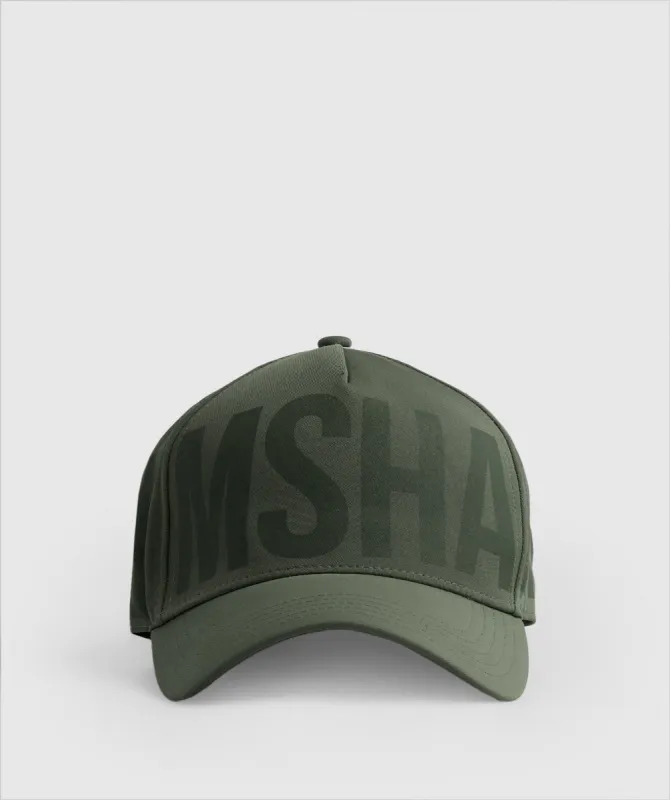 Gymshark Logo Trucker Cap - Core Olive sold by Gymshark