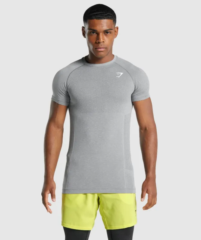 Gymshark Vital Light Seamless T-Shirt - Charcoal Marl sold by Gymshark