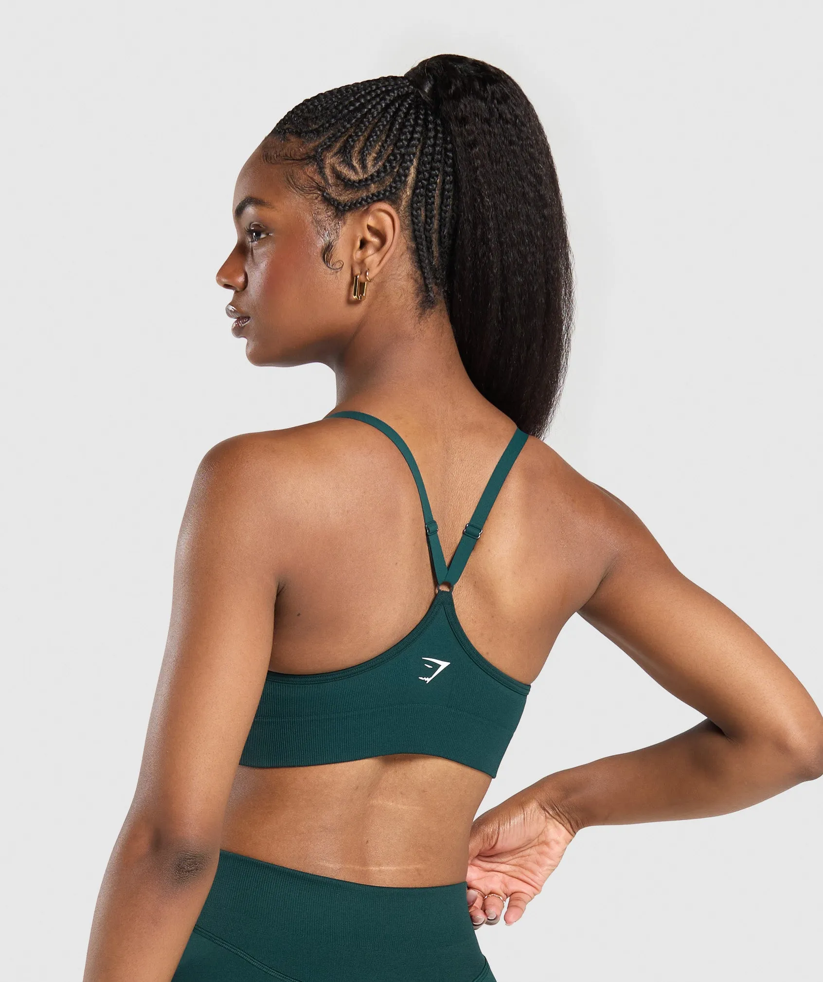 Gymshark Sweat Seamless Sports Bra - Strong Teal sold by Gymshark product image thumbnail 2