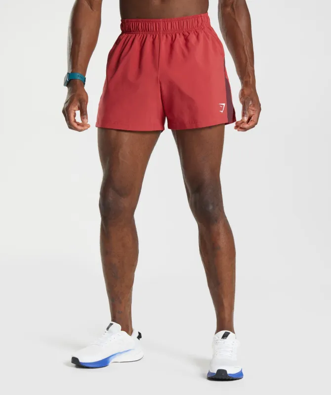 Gymshark Sport 5" Shorts - Salsa Red/ Baked Maroon sold by Gymshark