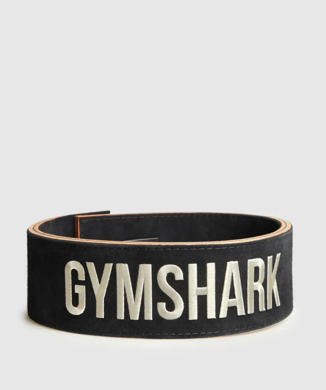 Gymshark Lever Lifting Belt - Black/Ecru White sold by Gymshark