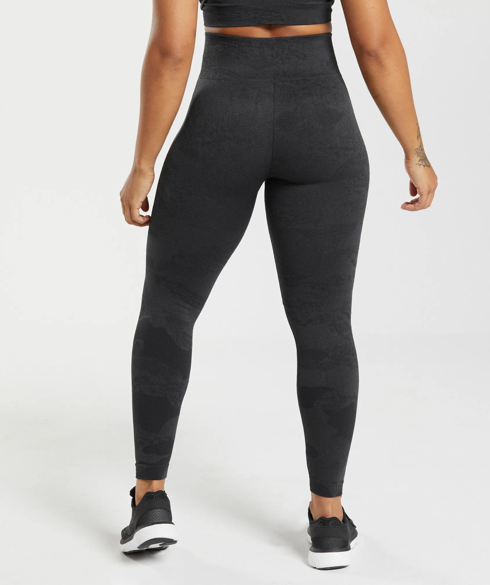 Gymshark Adapt Camo Seamless Leggings - Black/Onyx Grey sold by Gymshark product image thumbnail 2