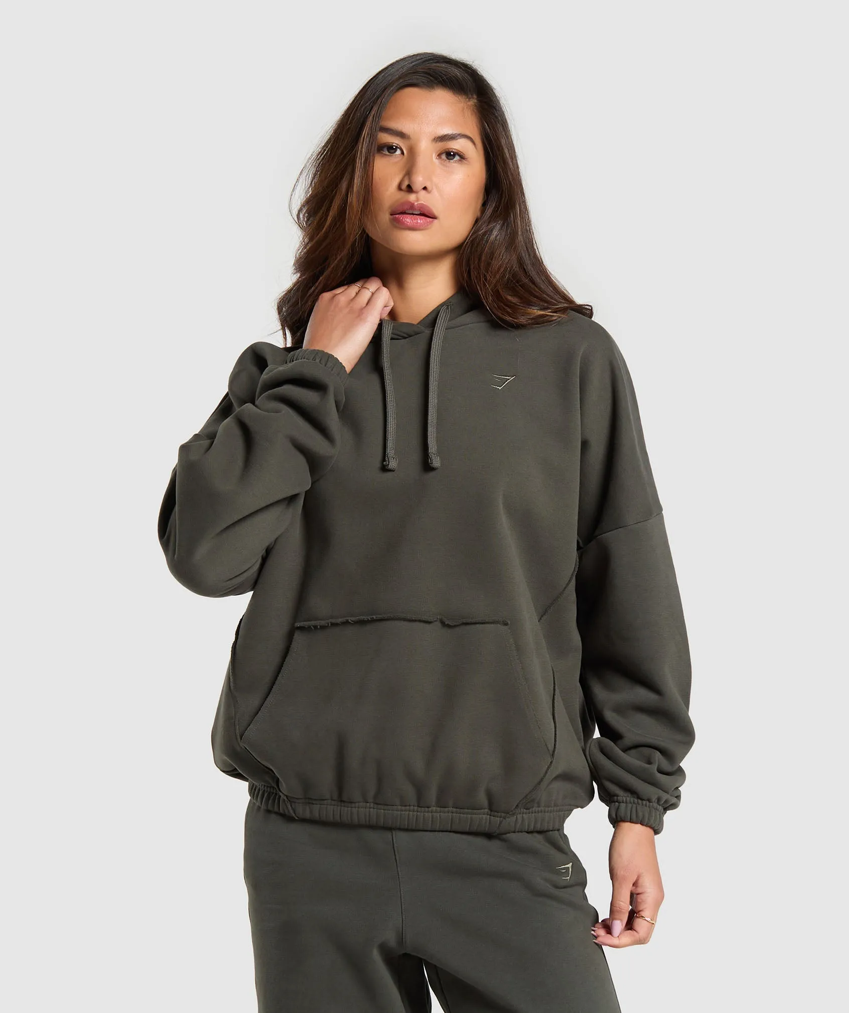 Gymshark Fleece Oversized Hoodie - Strength Green sold by Gymshark