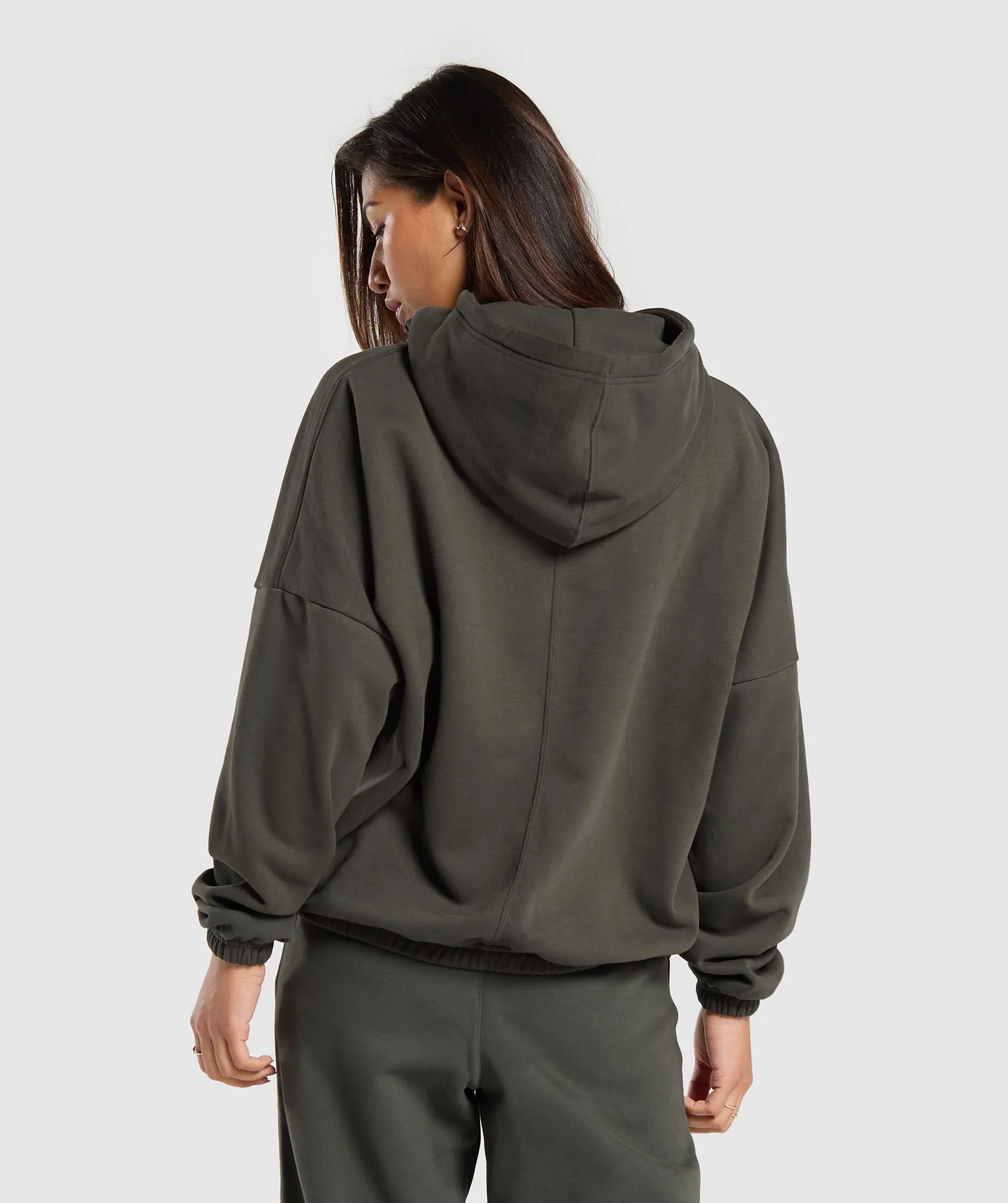 Gymshark Fleece Oversized Hoodie - Strength Green sold by Gymshark product image thumbnail 2