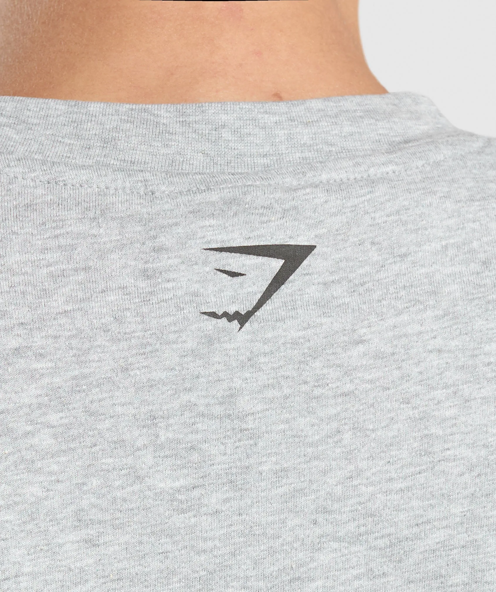 Gymshark Strength Department Oversized T-Shirt - Light Grey Core Marl sold by Gymshark product image thumbnail 5