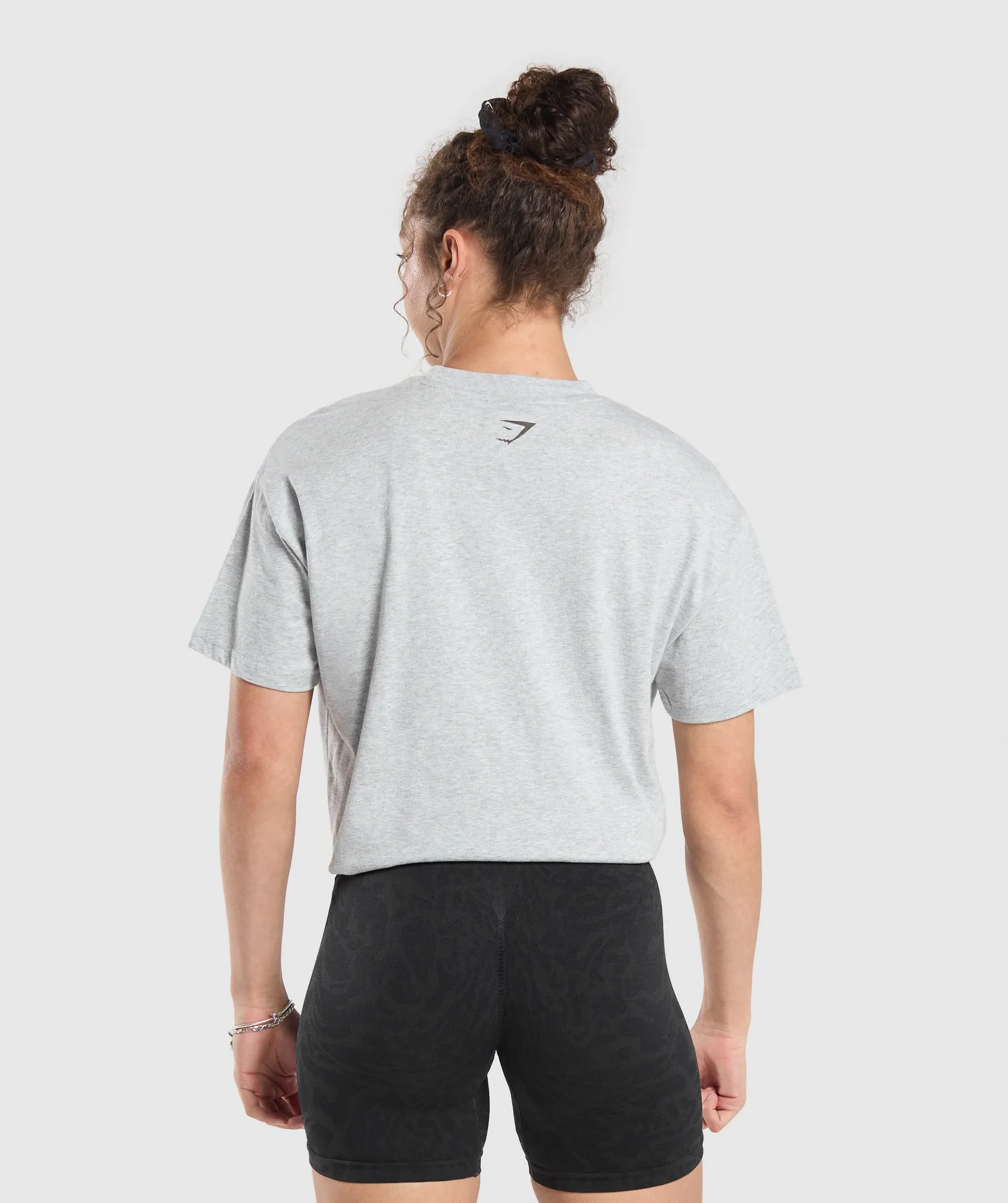 Gymshark Strength Department Oversized T-Shirt - Light Grey Core Marl sold by Gymshark product image thumbnail 2
