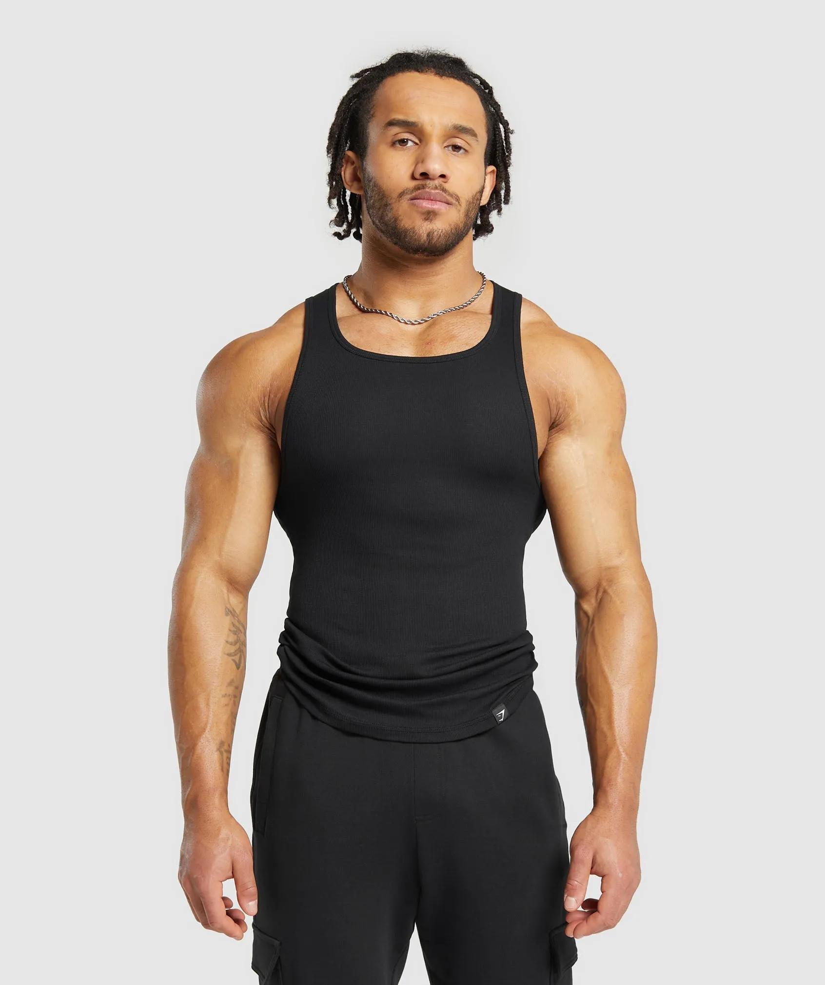Gymshark Ribbed Tank 3 Pack - Black sold by Gymshark product image thumbnail 2