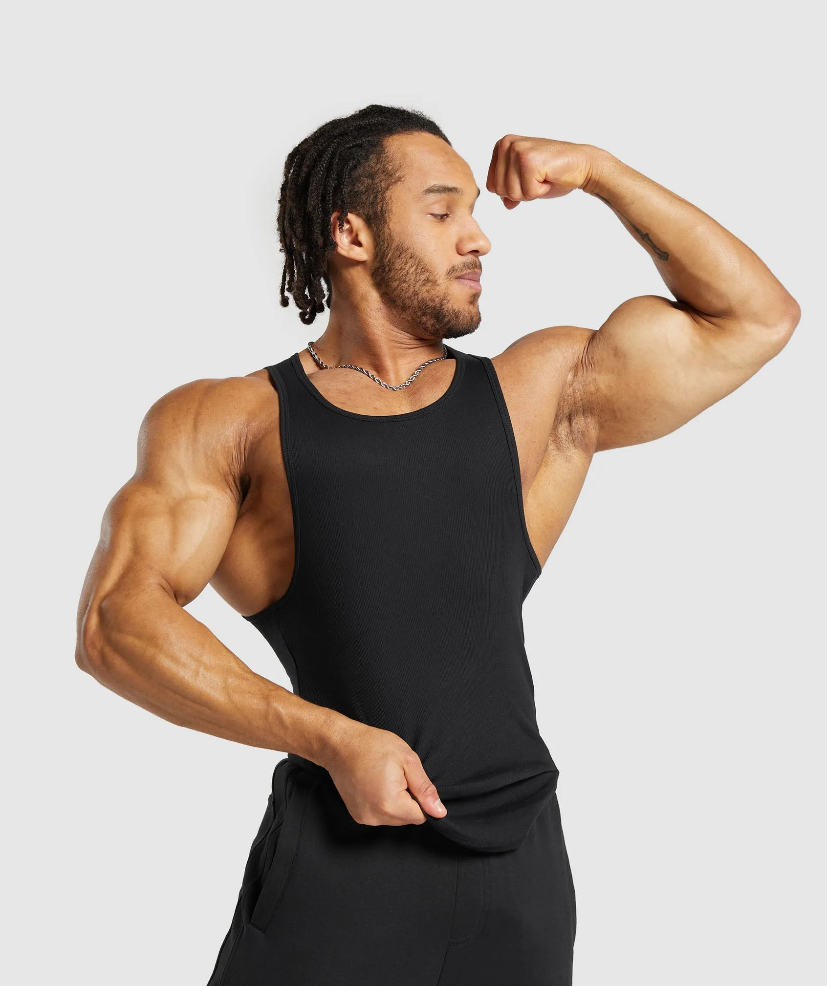 Gymshark Ribbed Tank 3 Pack - Black sold by Gymshark product image thumbnail 5