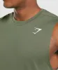 Gymshark Arrival Sleeveless T-Shirt - Core Olive sold by Gymshark