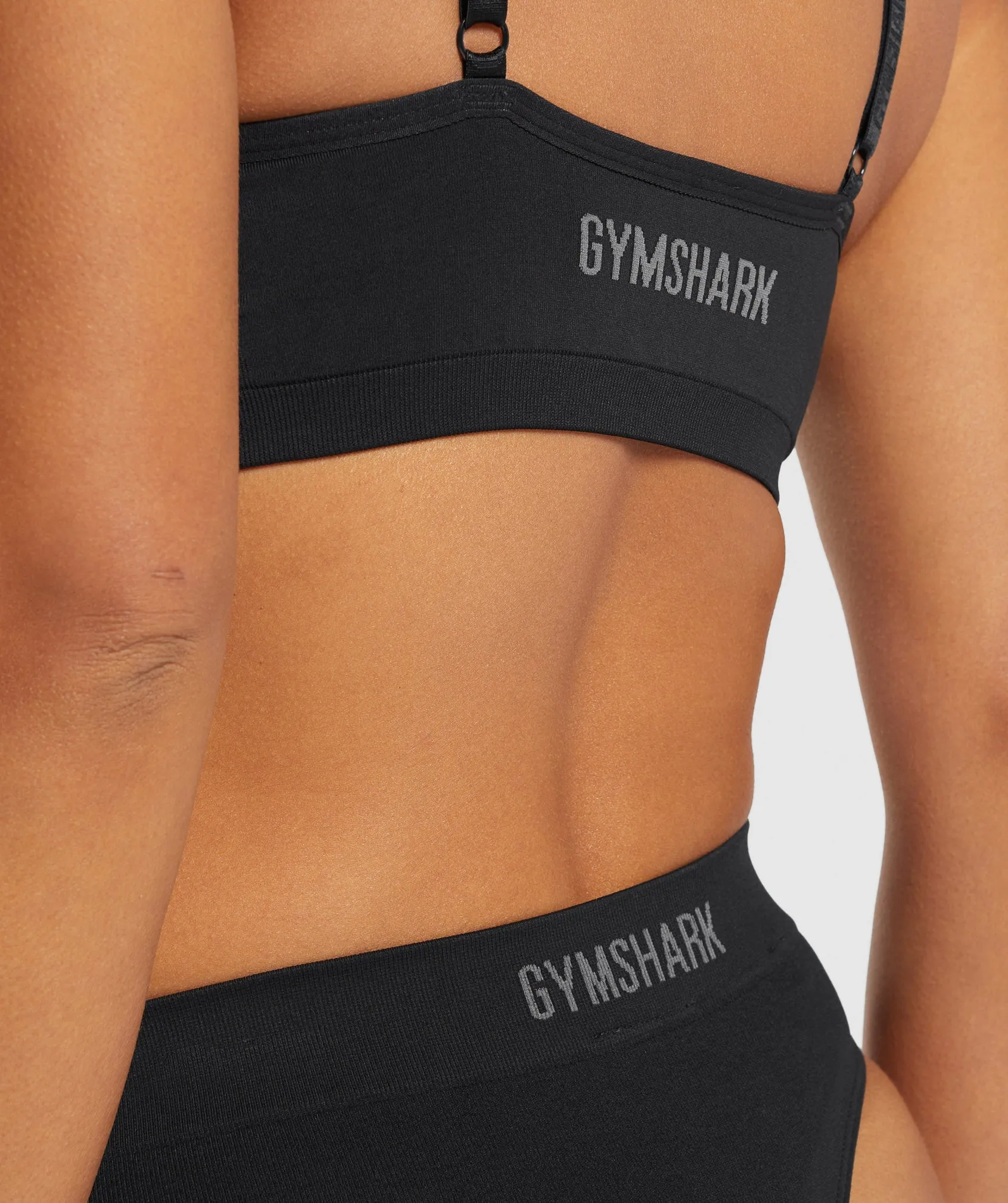 Gymshark Seamless High Waisted Thong - Black sold by Gymshark product image thumbnail 5