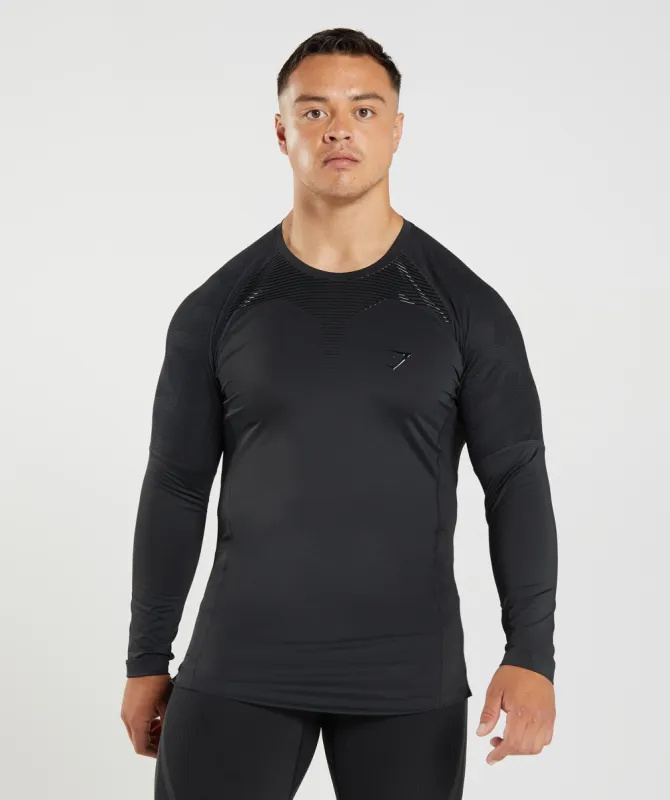 Gymshark 315 Long Sleeve T-Shirt - Black sold by Gymshark