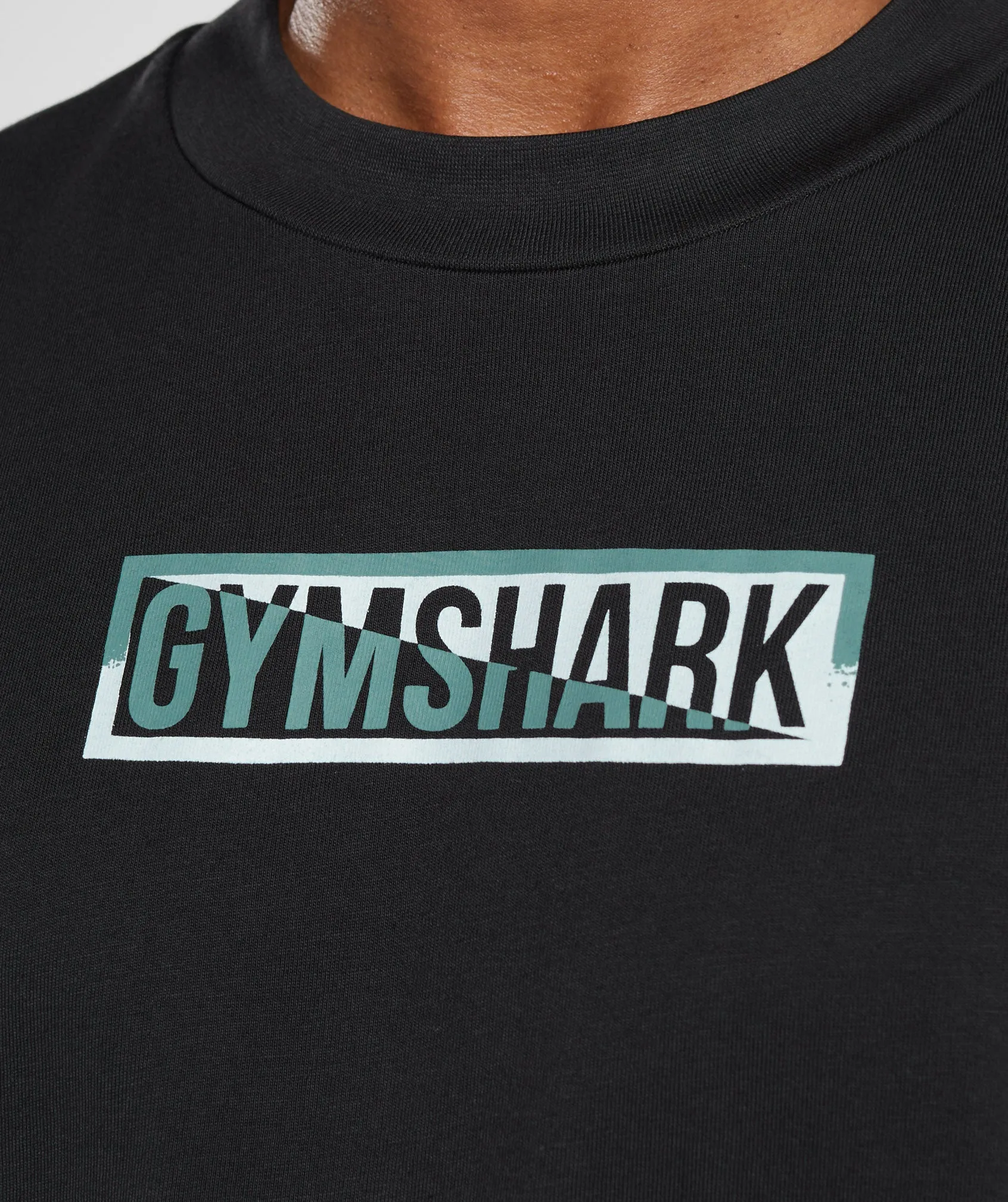 Gymshark Global Graphic Long Sleeve T-Shirt - Black sold by Gymshark product image thumbnail 5