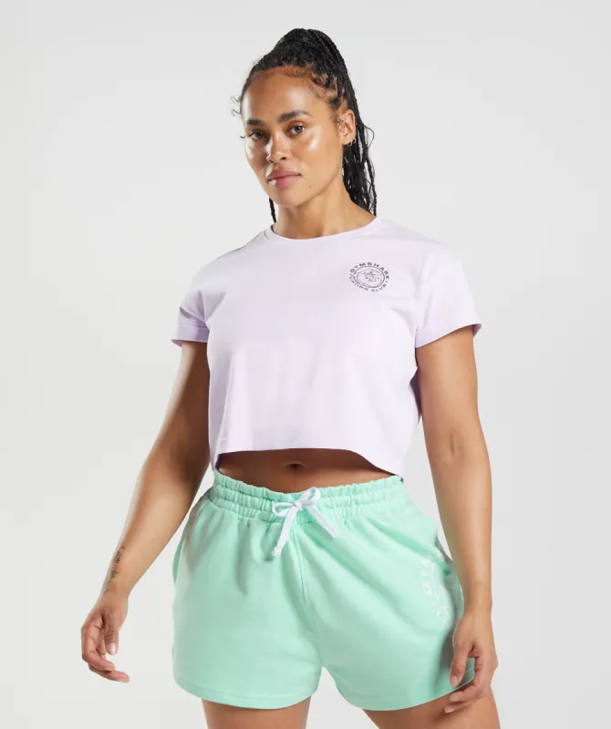 Gymshark Legacy Crop Top - Faded Lilac sold by Gymshark