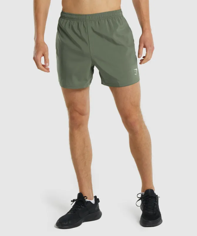 Gymshark Arrival 5" Shorts - Green sold by Gymshark