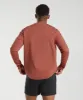 Gymshark Crest Long Sleeve T-Shirt - Persimmon Red sold by Gymshark