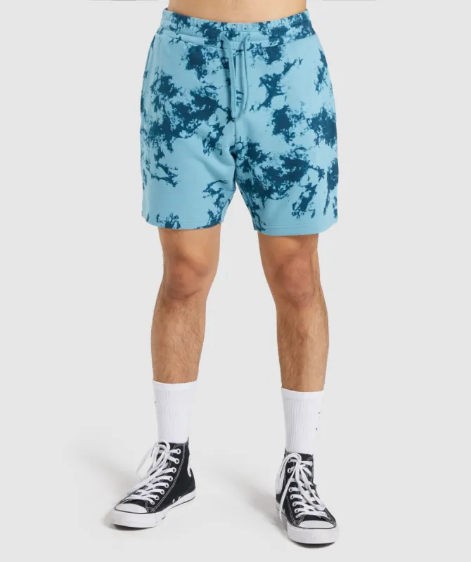 Gymshark Restore Shorts - Teal Print sold by Gymshark