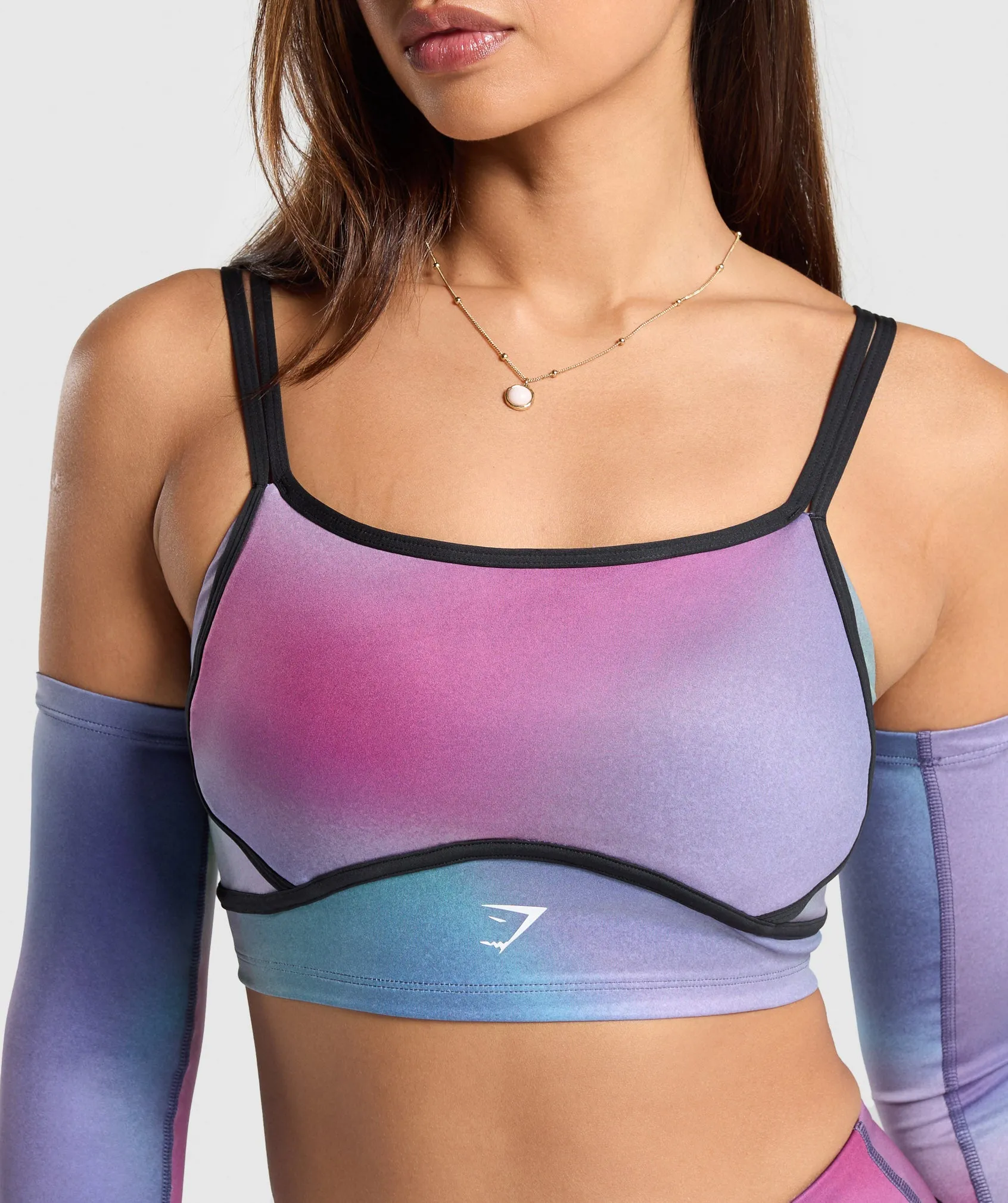 Gymshark Icon 1 Trend Long Sleeve Top - Mystic Lilac/Black sold by Gymshark product image thumbnail 5