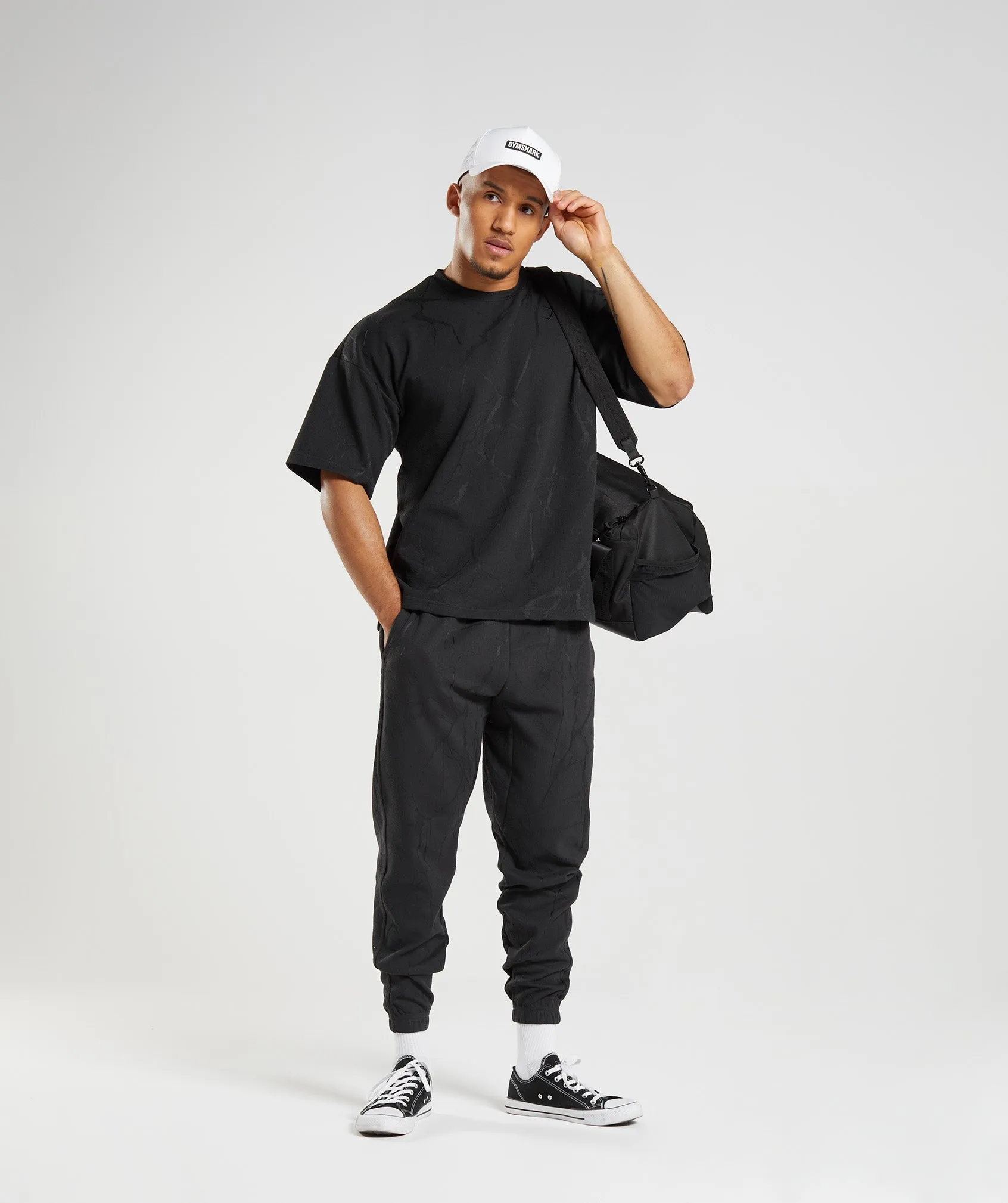 Gymshark Power Short Sleeve Crew - Black Print sold by Gymshark product image thumbnail 4