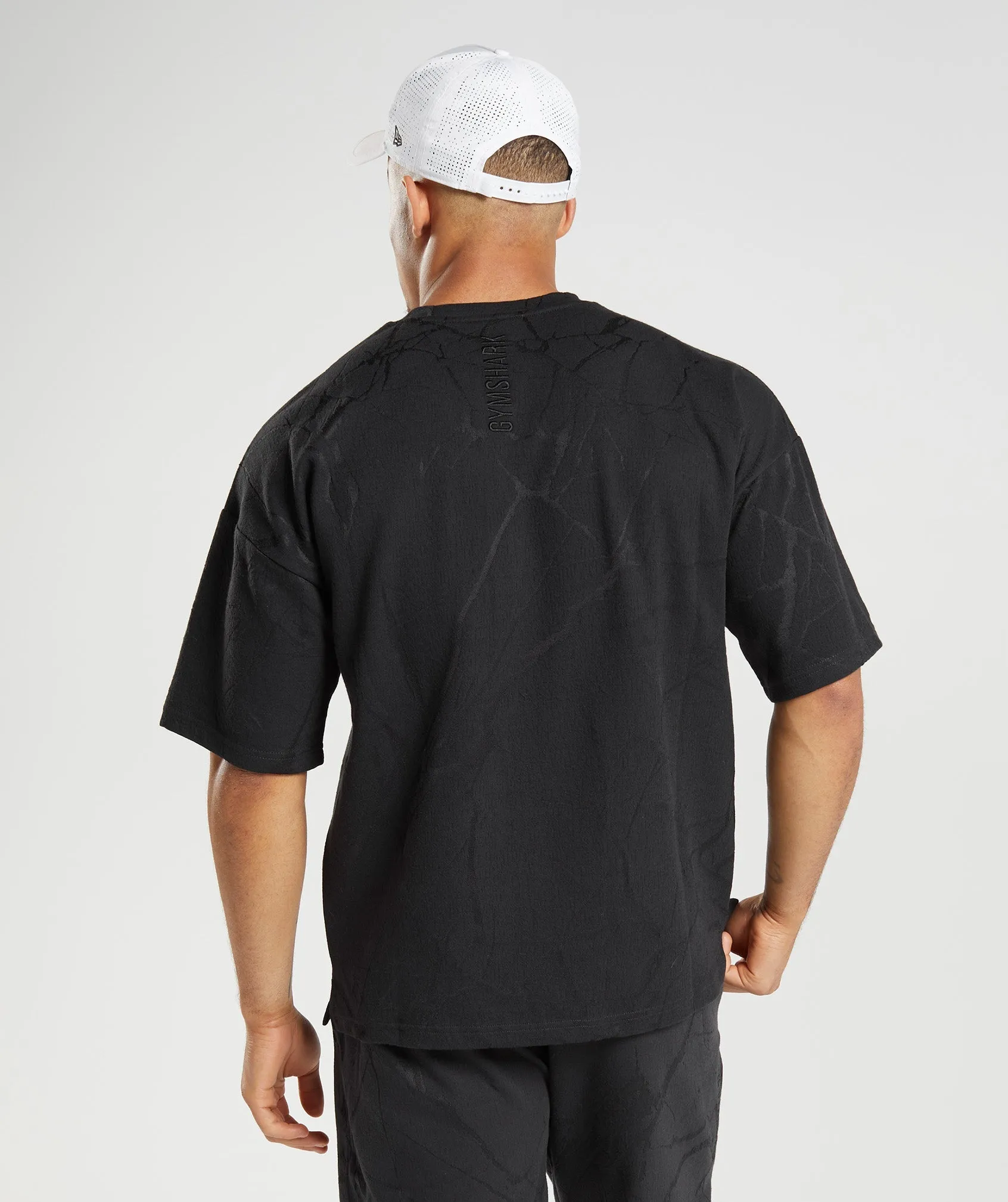 Gymshark Power Short Sleeve Crew - Black Print sold by Gymshark product image thumbnail 2