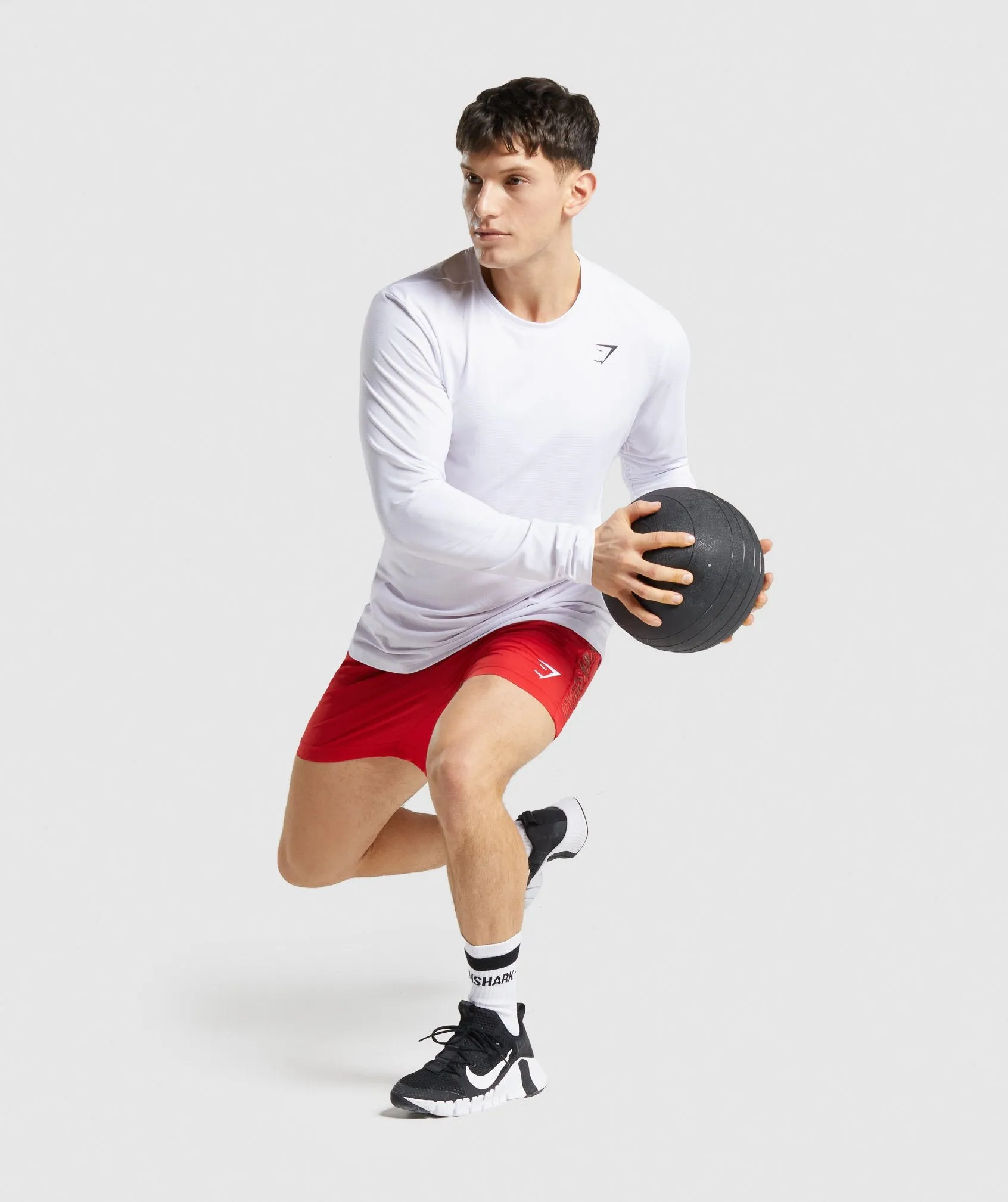 Gymshark Graphic Sport Shorts - Red sold by Gymshark product image thumbnail 4