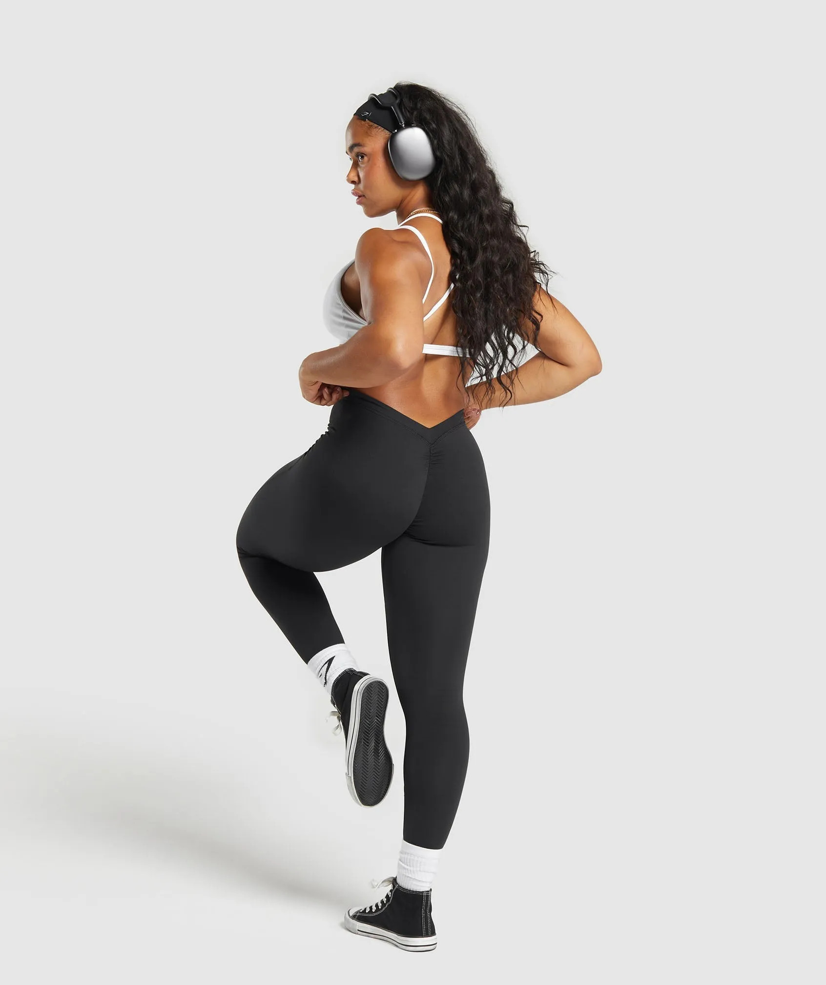 Gymshark Lifting Dipped Waistband Leggings - Black sold by Gymshark product image thumbnail 4