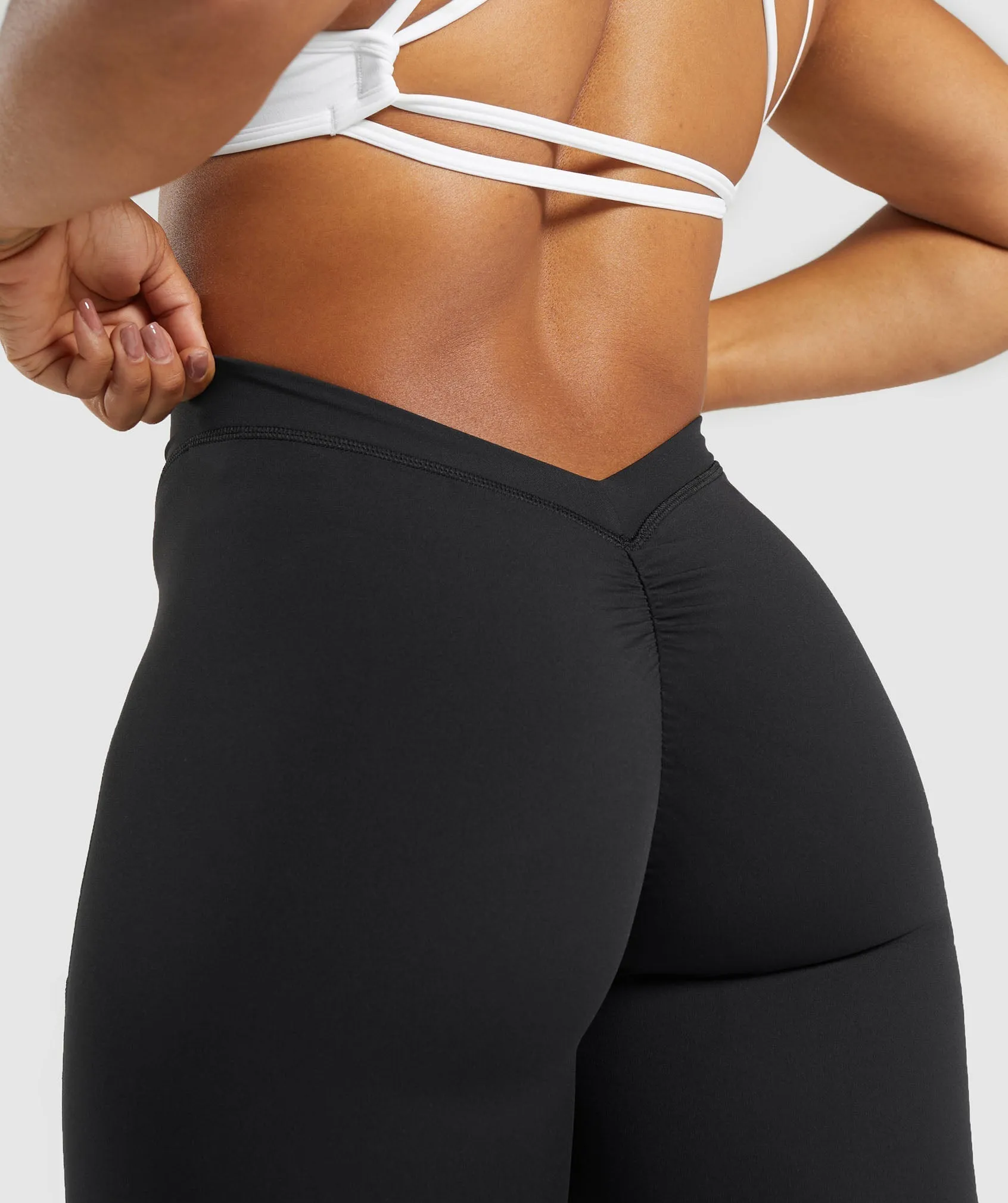 Gymshark Lifting Dipped Waistband Leggings - Black sold by Gymshark product image thumbnail 5