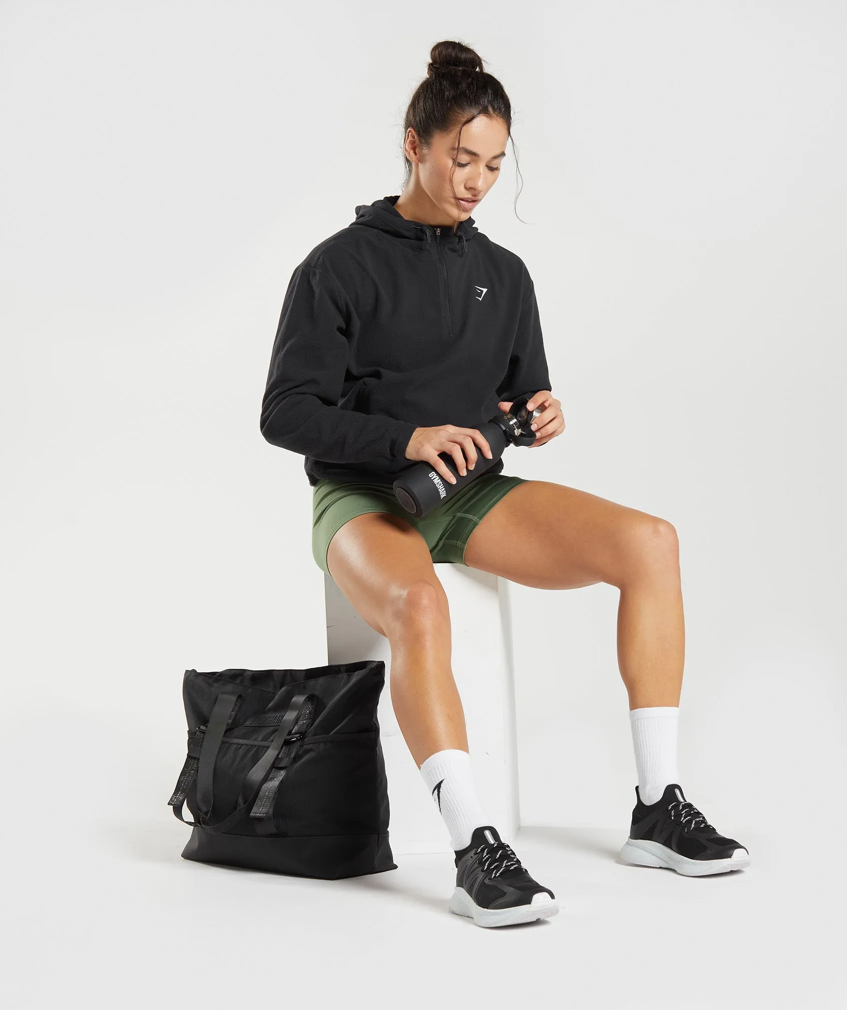 Gymshark Training Fleece 1/4 Zip - Black sold by Gymshark product image thumbnail 4