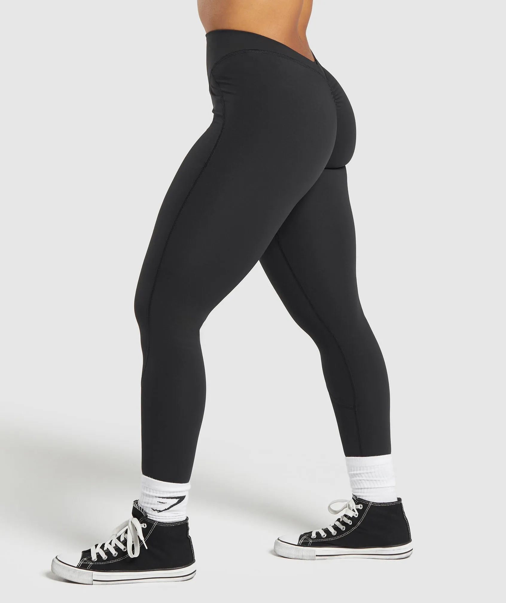 Gymshark Lifting Dipped Waistband Leggings - Black sold by Gymshark product image thumbnail 3
