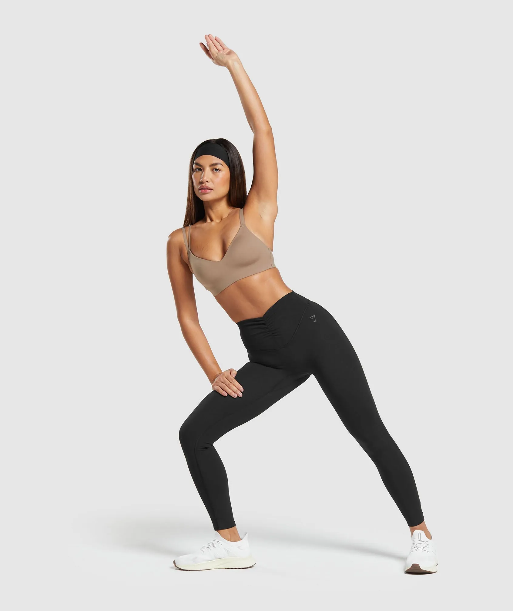 Gymshark Strappy Back Light Support Sports Bra - Mocha Mauve sold by Gymshark product image thumbnail 4