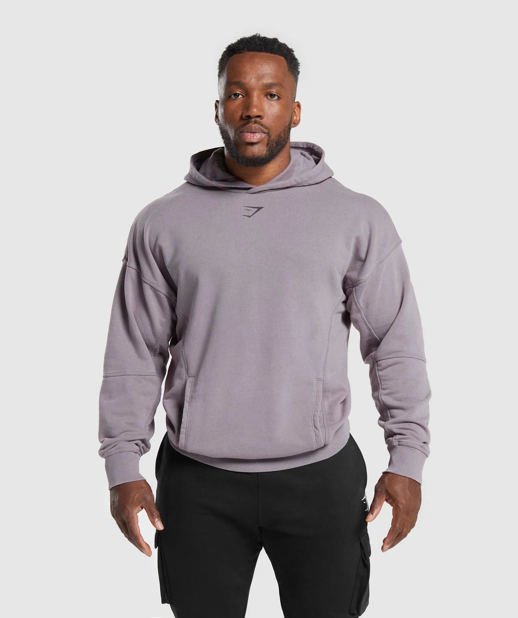 Gymshark Heritage Washed Hoodie - Fog Purple sold by Gymshark product image thumbnail 2