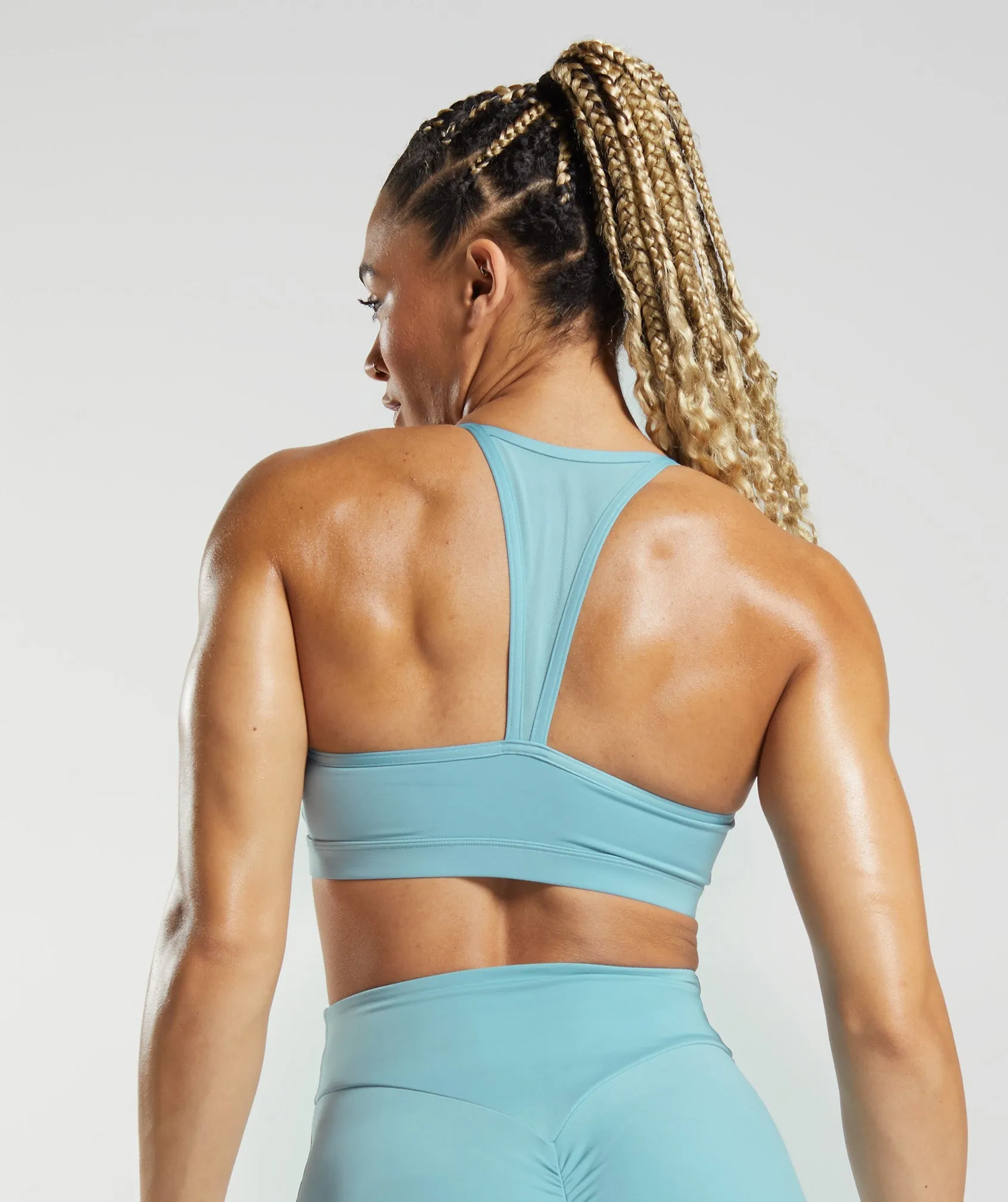 GS Power Sports Bra - Iceberg Blue sold by Gymshark product image thumbnail 2