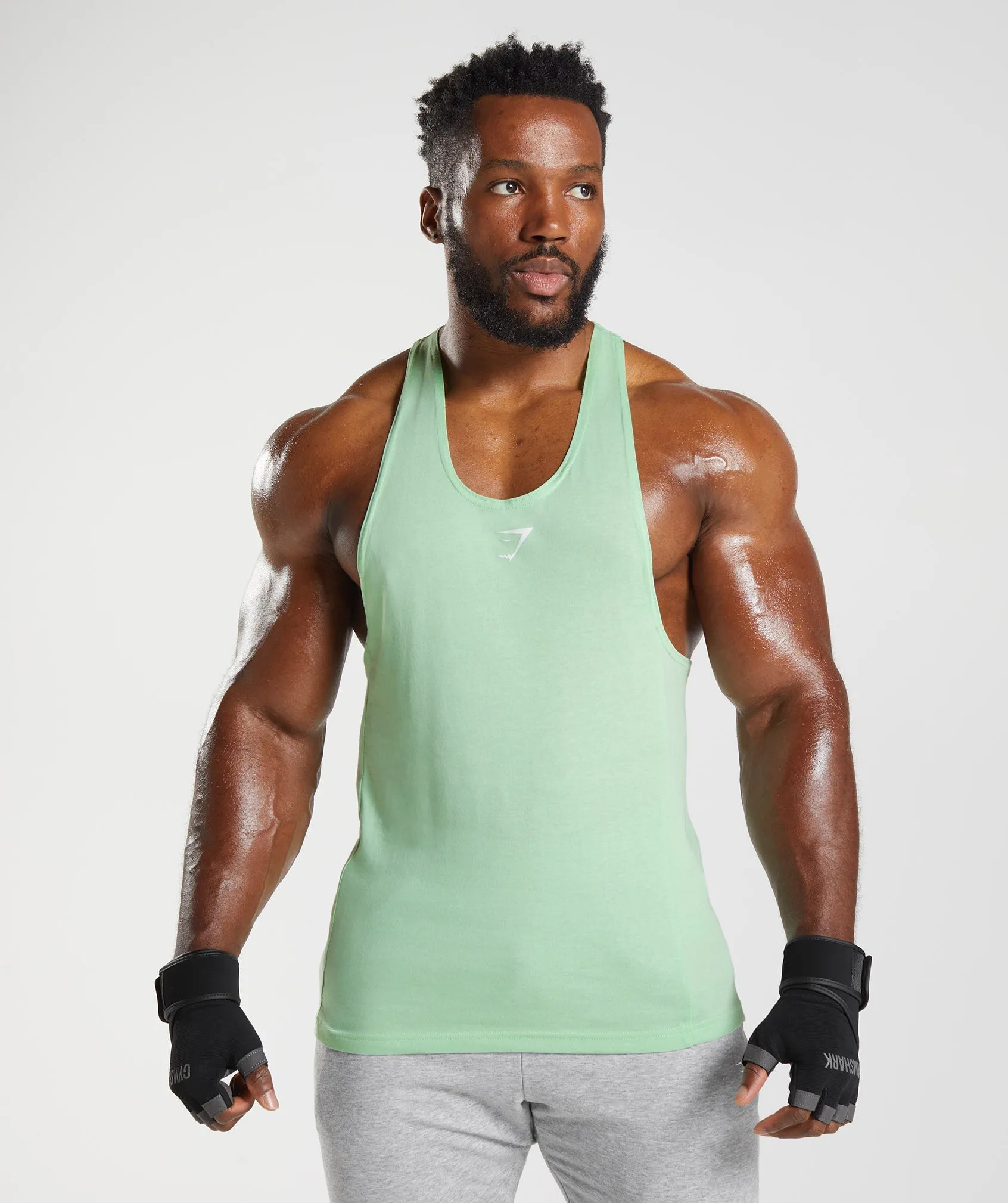 Gymshark React Stringer - Aloe Green sold by Gymshark