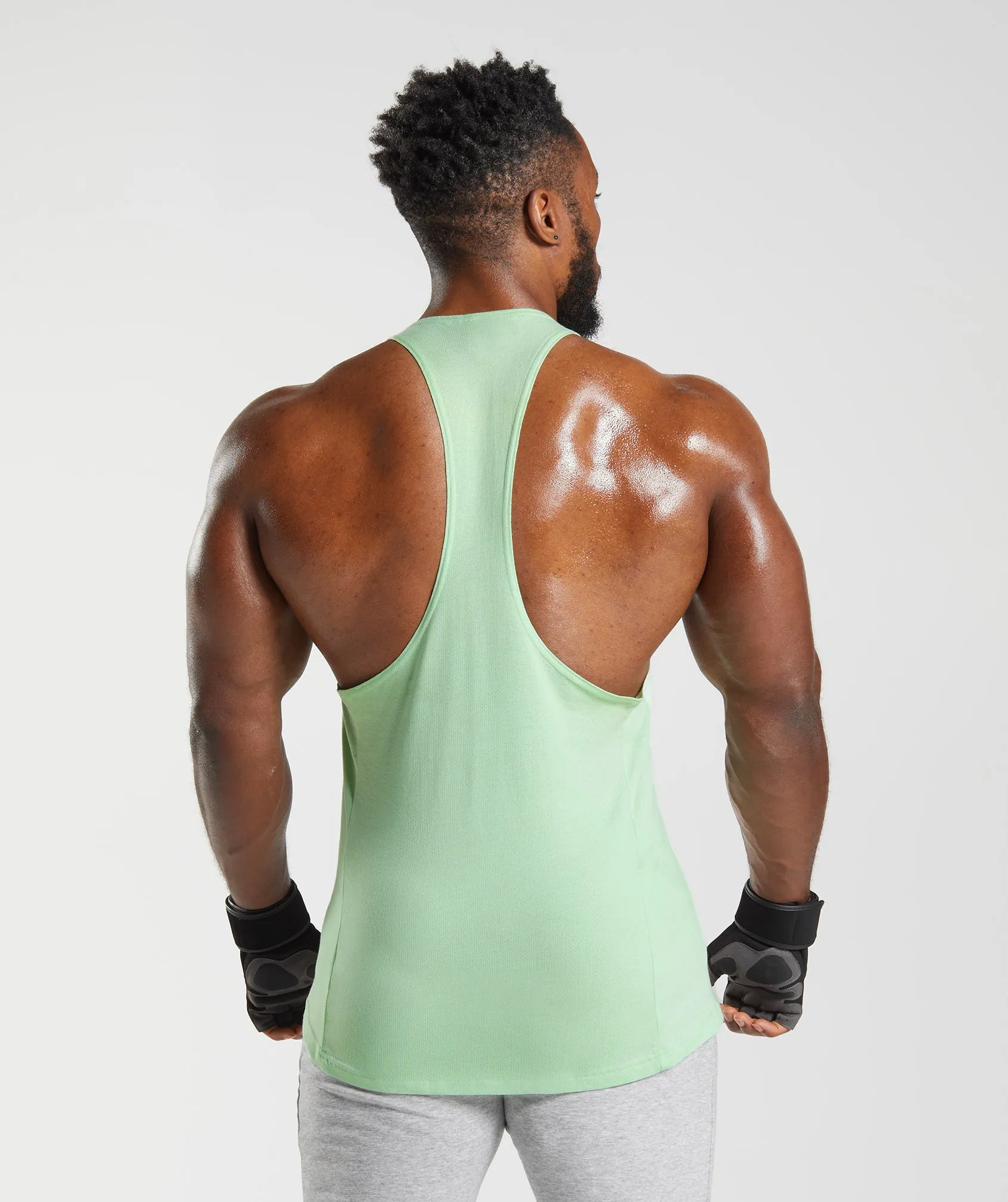 Gymshark React Stringer - Aloe Green sold by Gymshark product image thumbnail 2