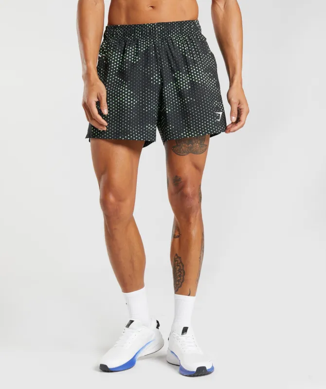 Gymshark Sport 5" Shorts - Fluo Lime Print sold by Gymshark