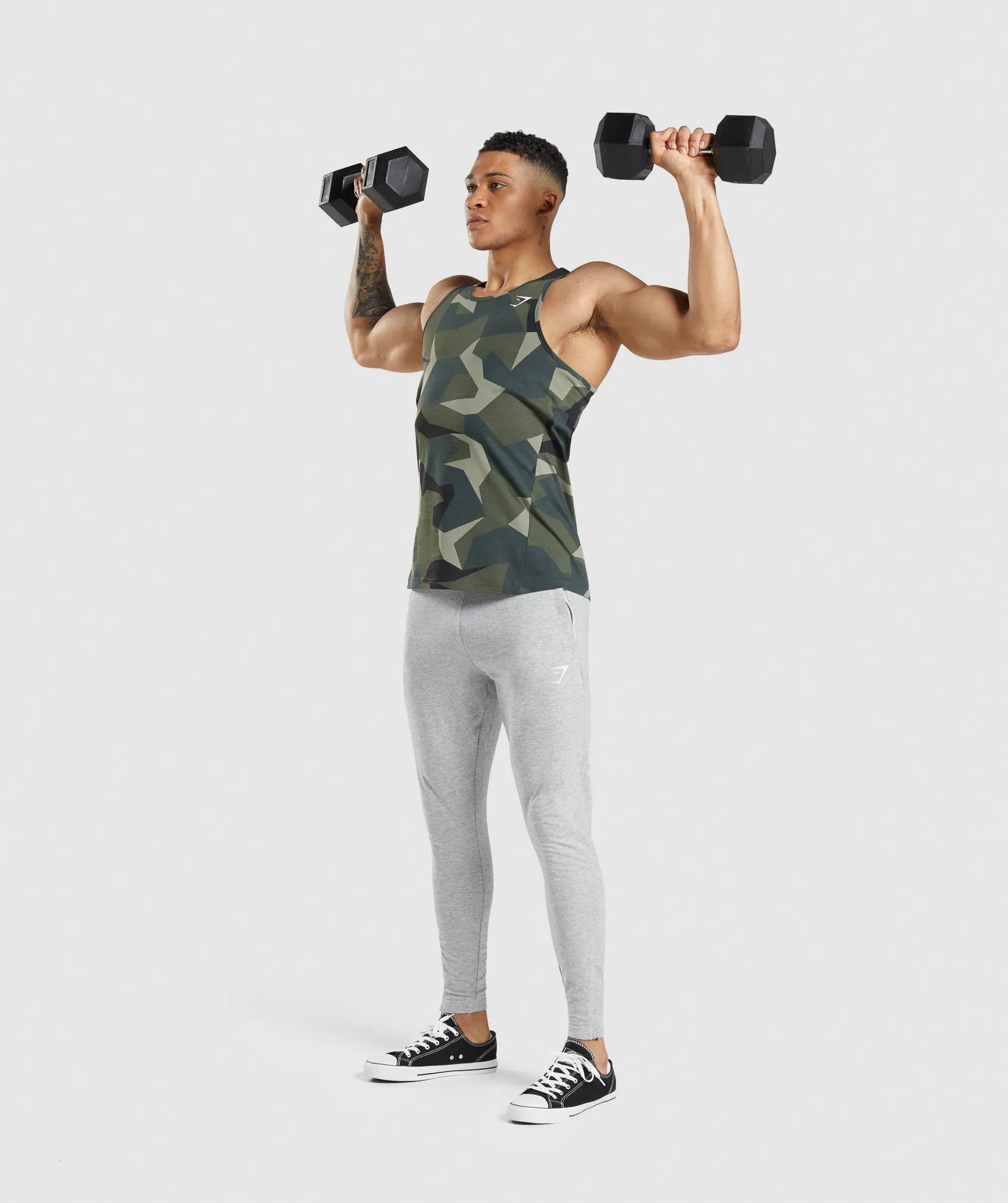 Gymshark Critical Tank - Green Print sold by Gymshark product image thumbnail 4