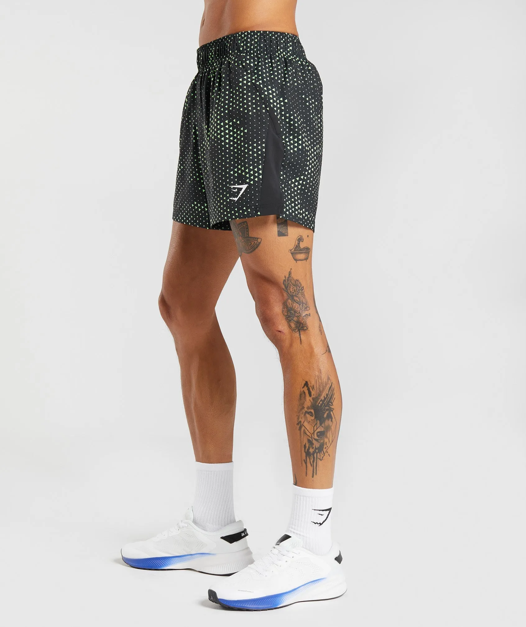 Gymshark Sport 5" Shorts - Fluo Lime Print sold by Gymshark product image thumbnail 3