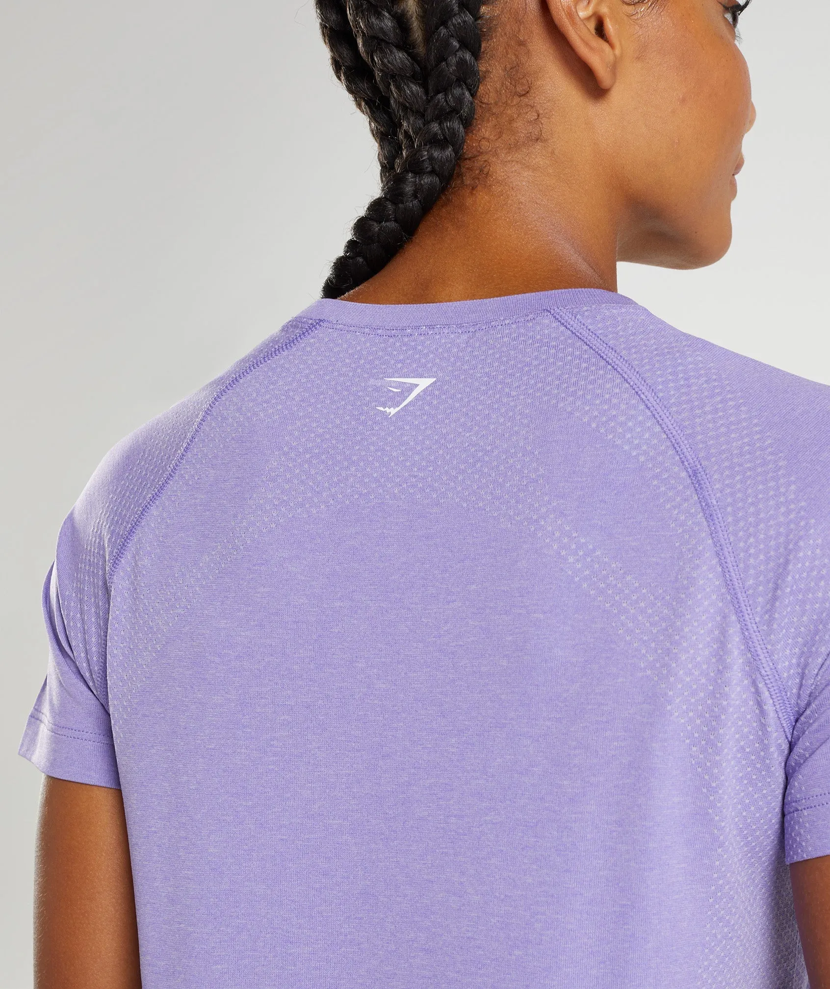 Gymshark Vital Seamless 2.0 Light T-Shirt - Digital Violet Marl sold by Gymshark product image thumbnail 5