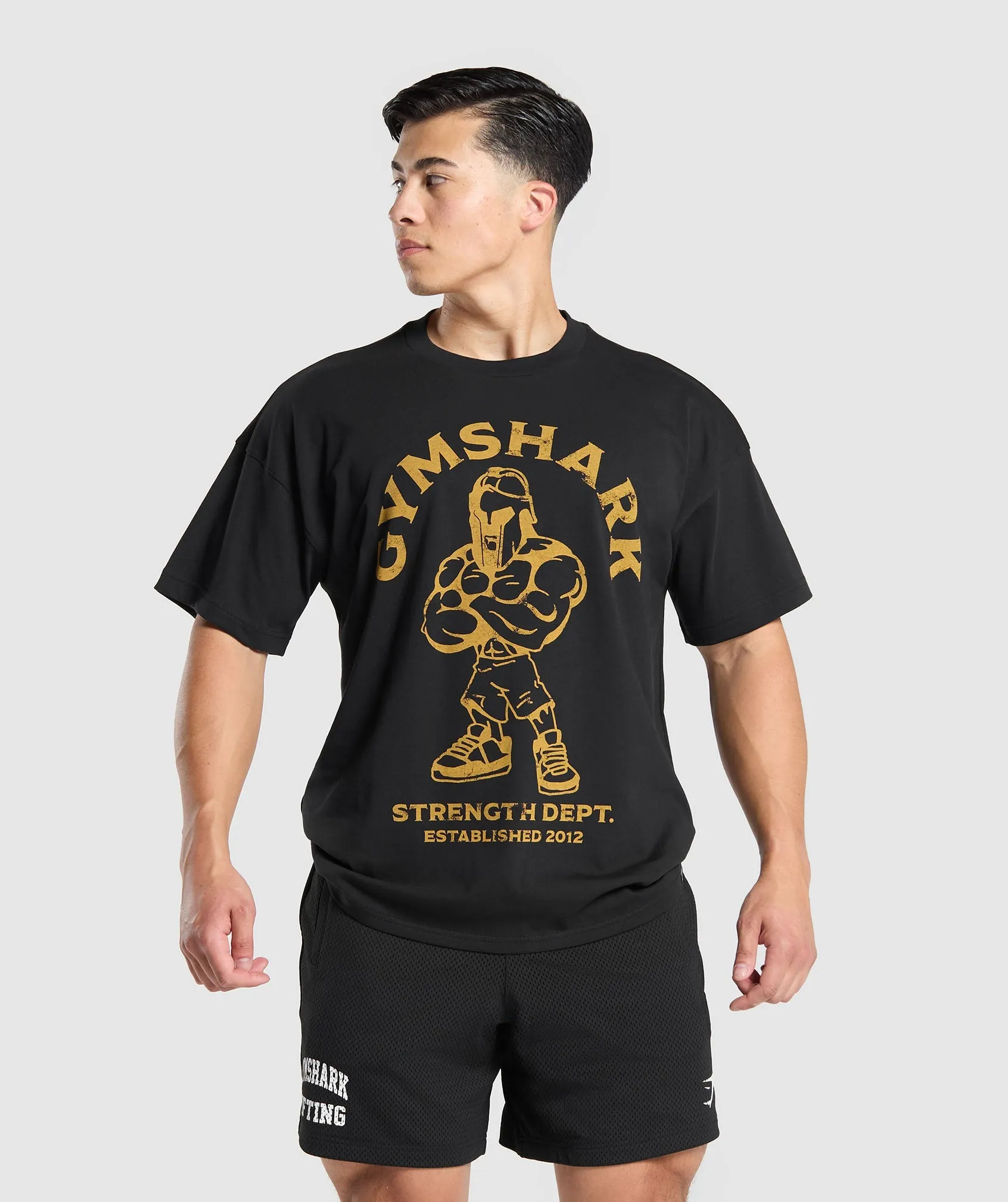 Gymshark Spartan T-Shirt - Black sold by Gymshark