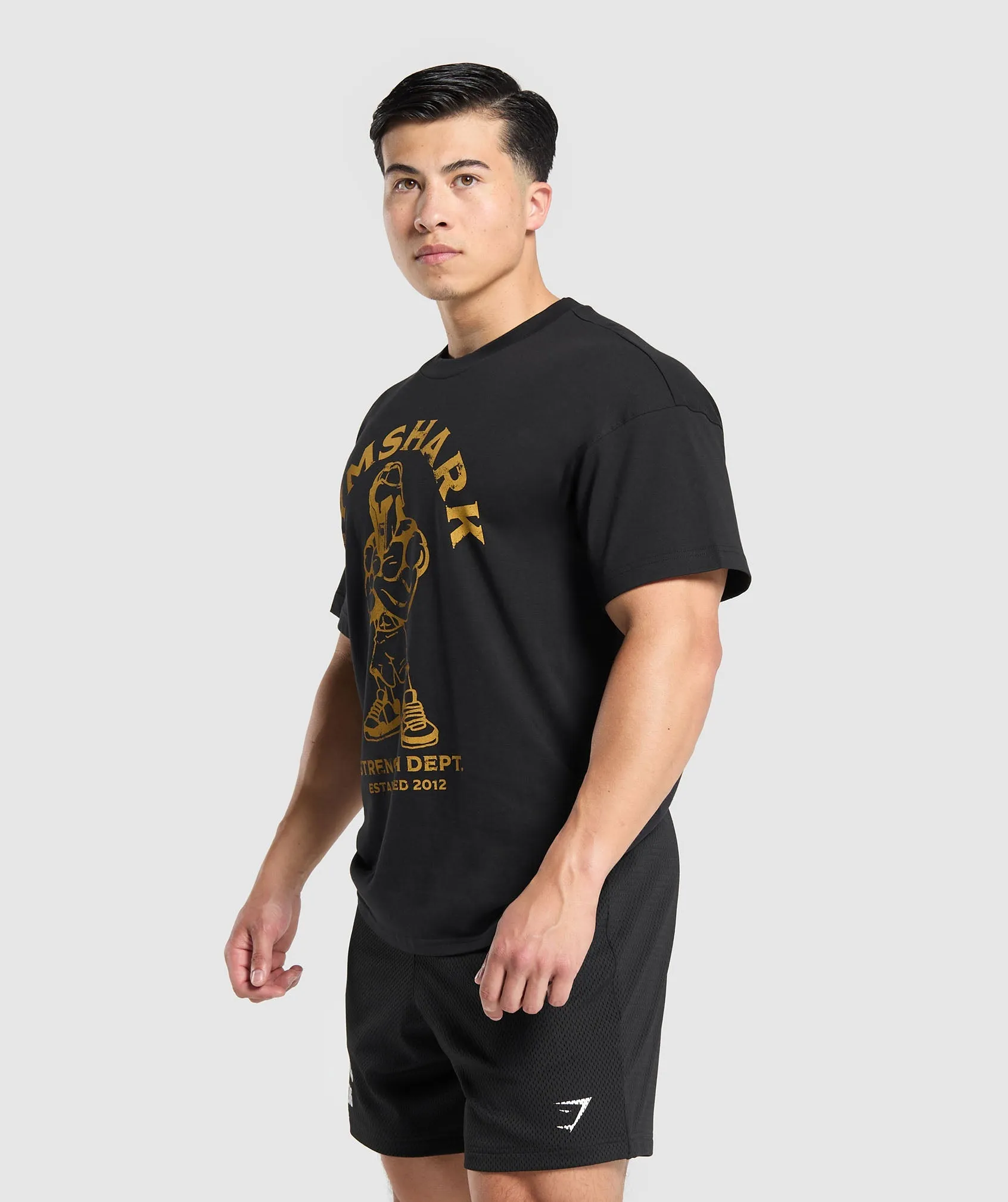 Gymshark Spartan T-Shirt - Black sold by Gymshark product image thumbnail 3