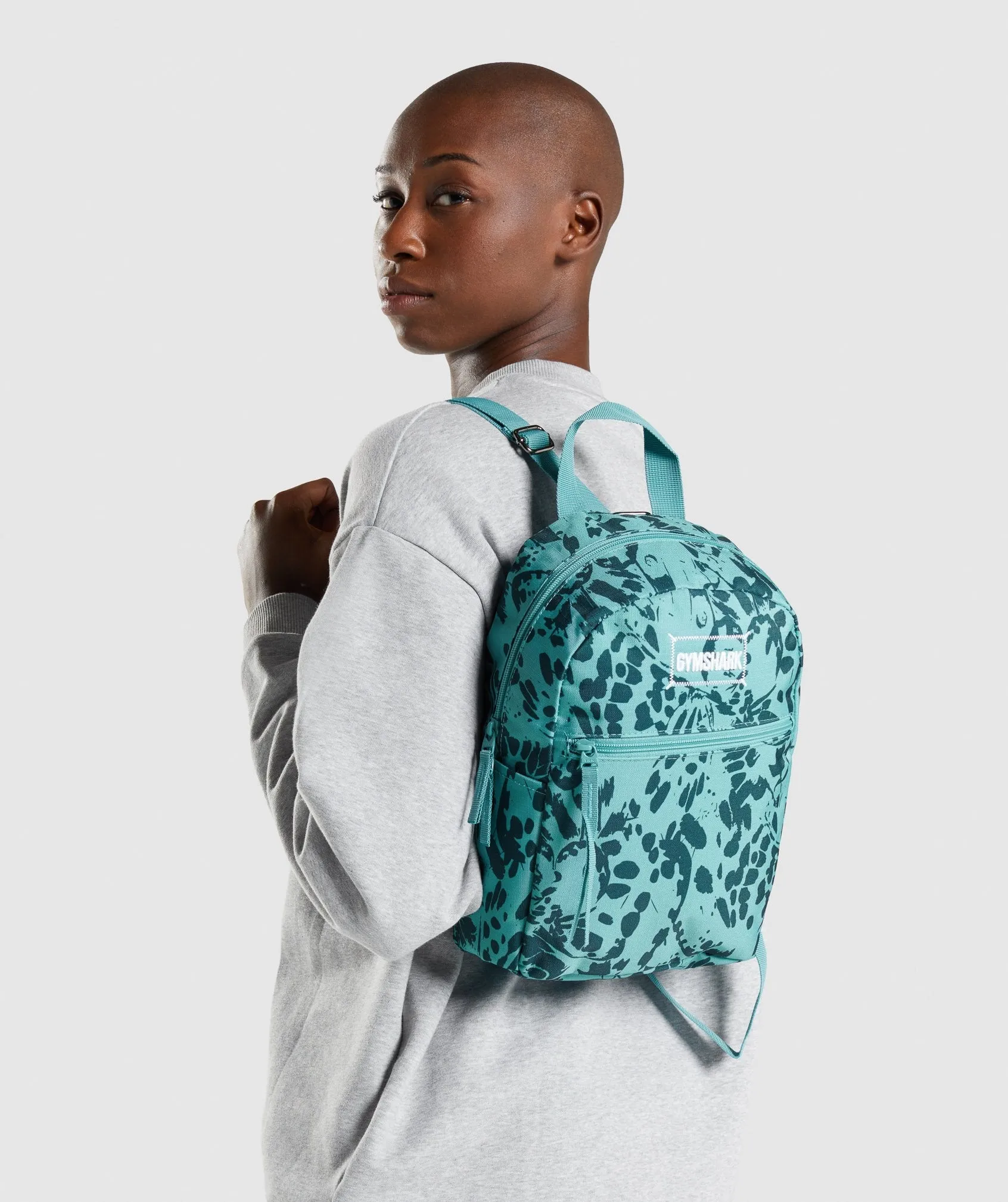 Gymshark Adapt Animal Graphic Mini Lifestyle BackPack - Teal Print sold by Gymshark product image thumbnail 3