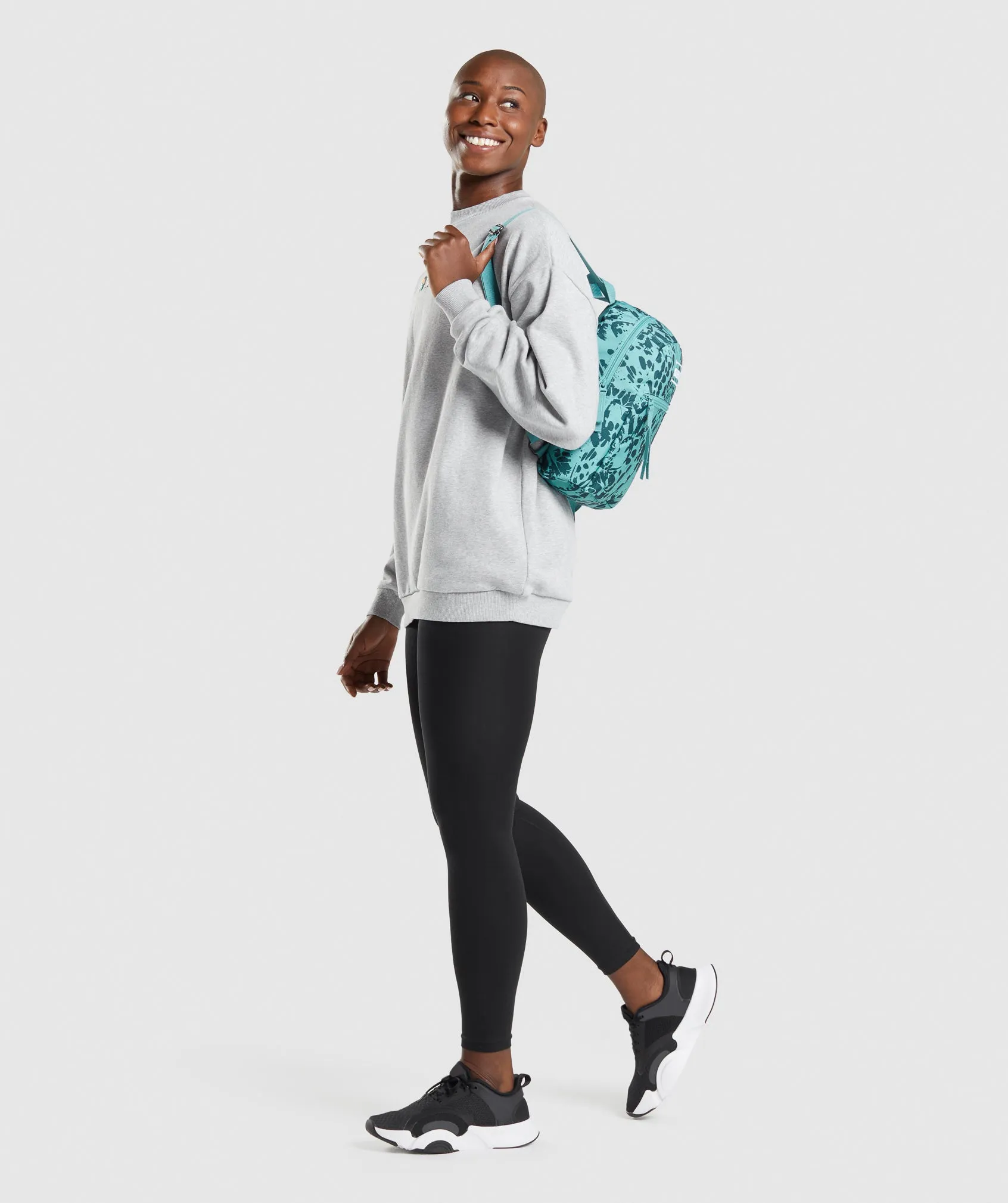 Gymshark Adapt Animal Graphic Mini Lifestyle BackPack - Teal Print sold by Gymshark product image thumbnail 4