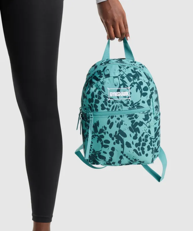 Gymshark Adapt Animal Graphic Mini Lifestyle BackPack - Teal Print sold by Gymshark