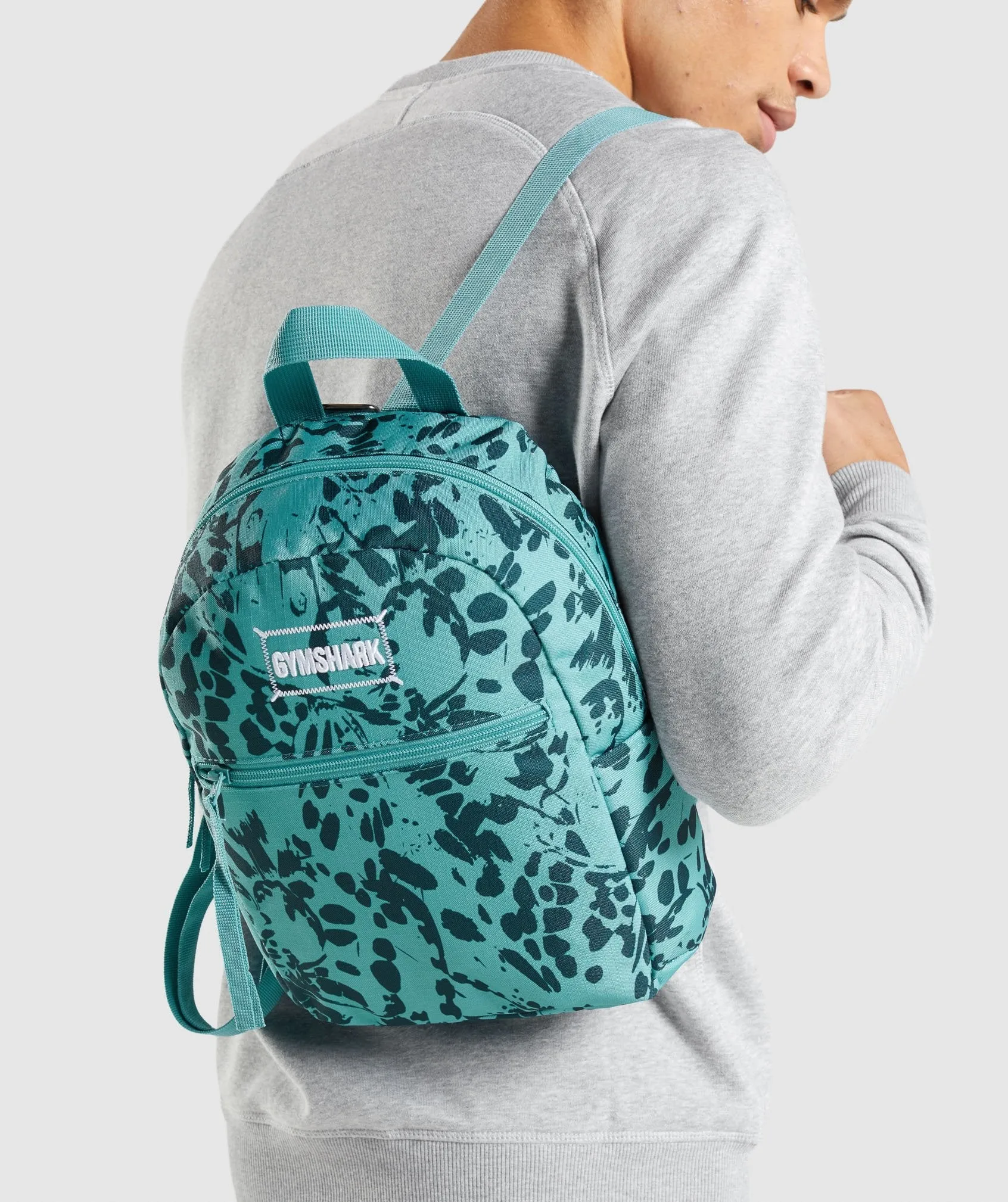 Gymshark Adapt Animal Graphic Mini Lifestyle BackPack - Teal Print sold by Gymshark product image thumbnail 5