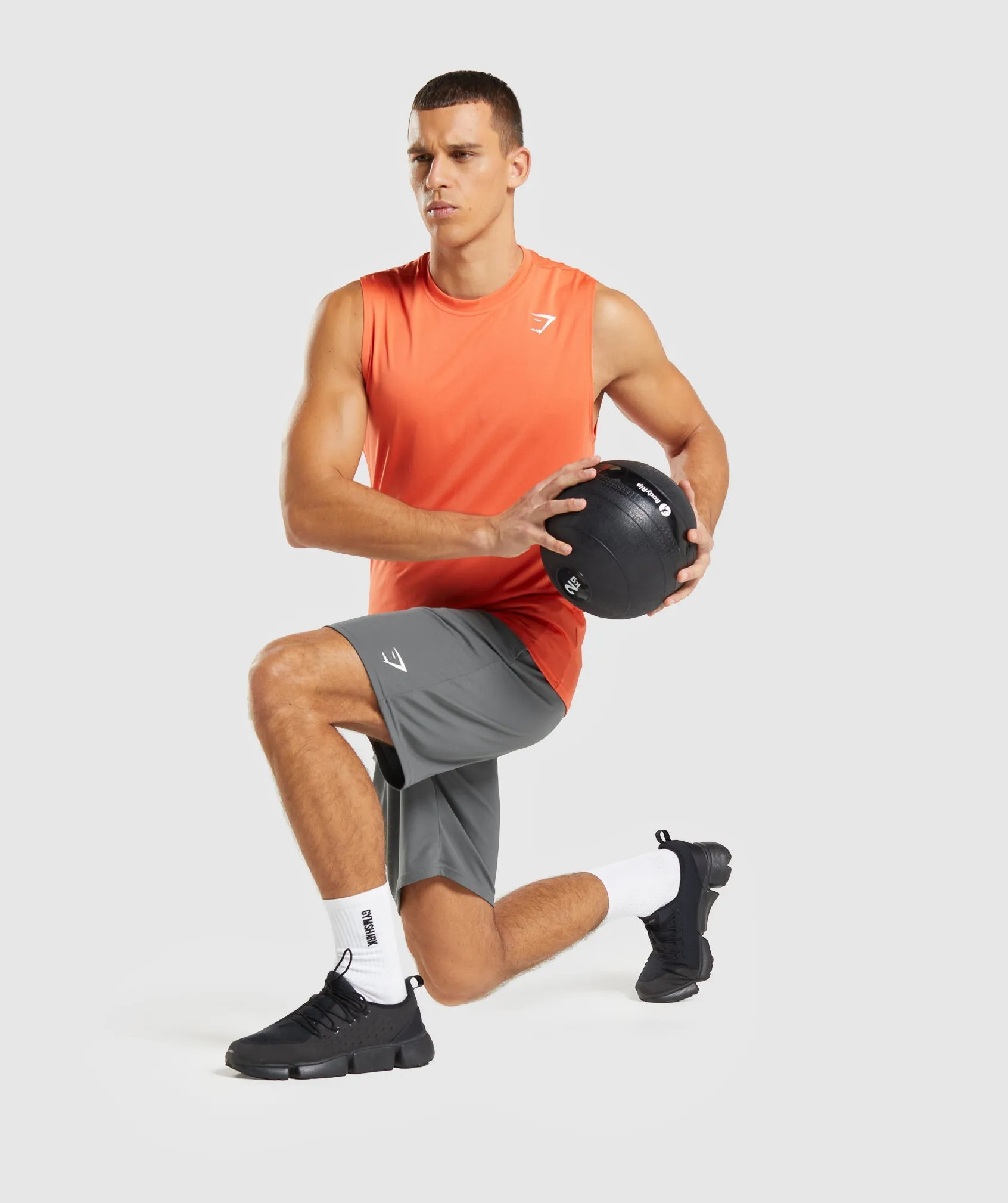 Gymshark Arrival Sleeveless T-Shirt - Papaya Orange sold by Gymshark product image thumbnail 4