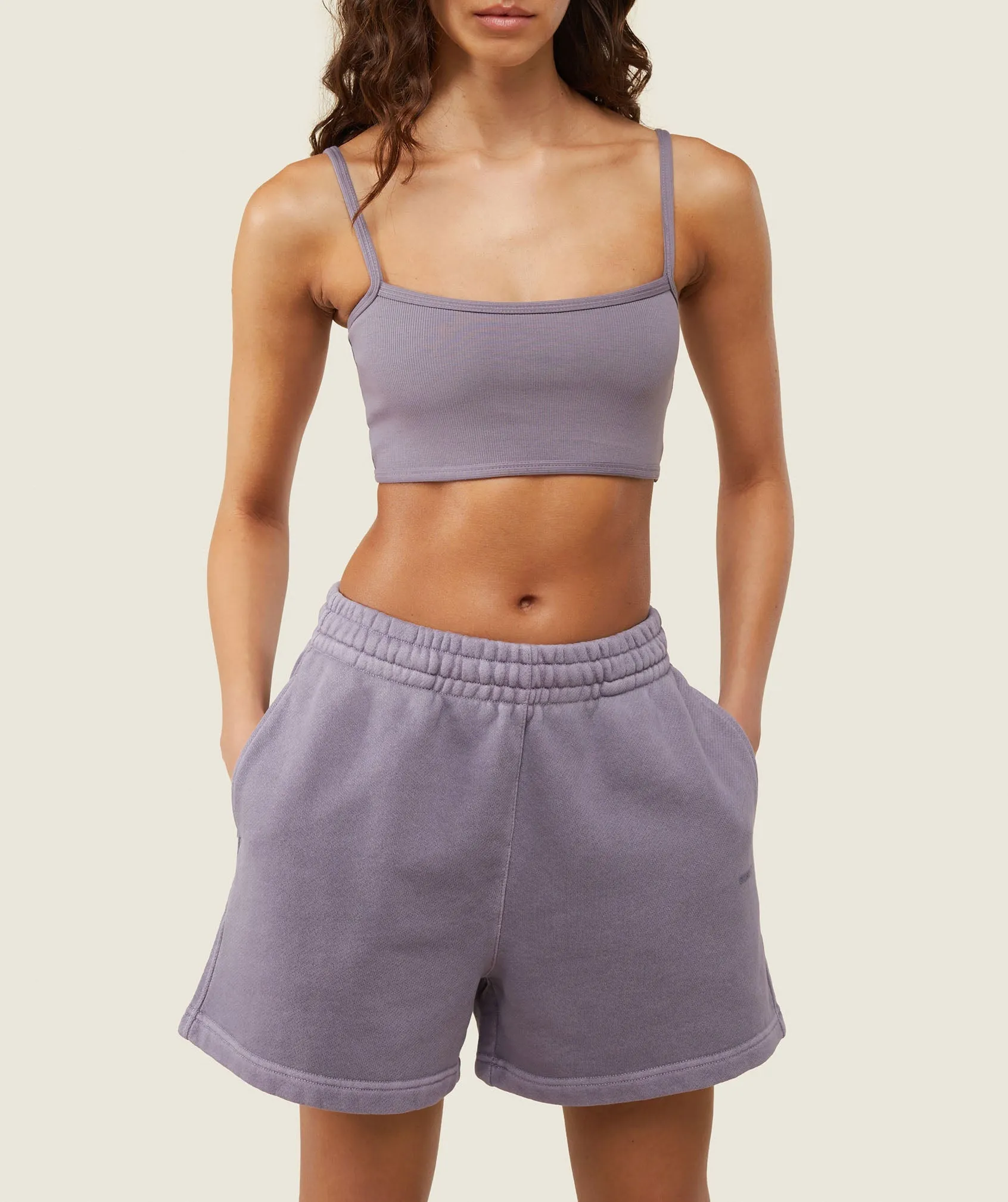 Gymshark everywear Ribbed Bandeau Bra - Fog Purple sold by Gymshark product image thumbnail 3