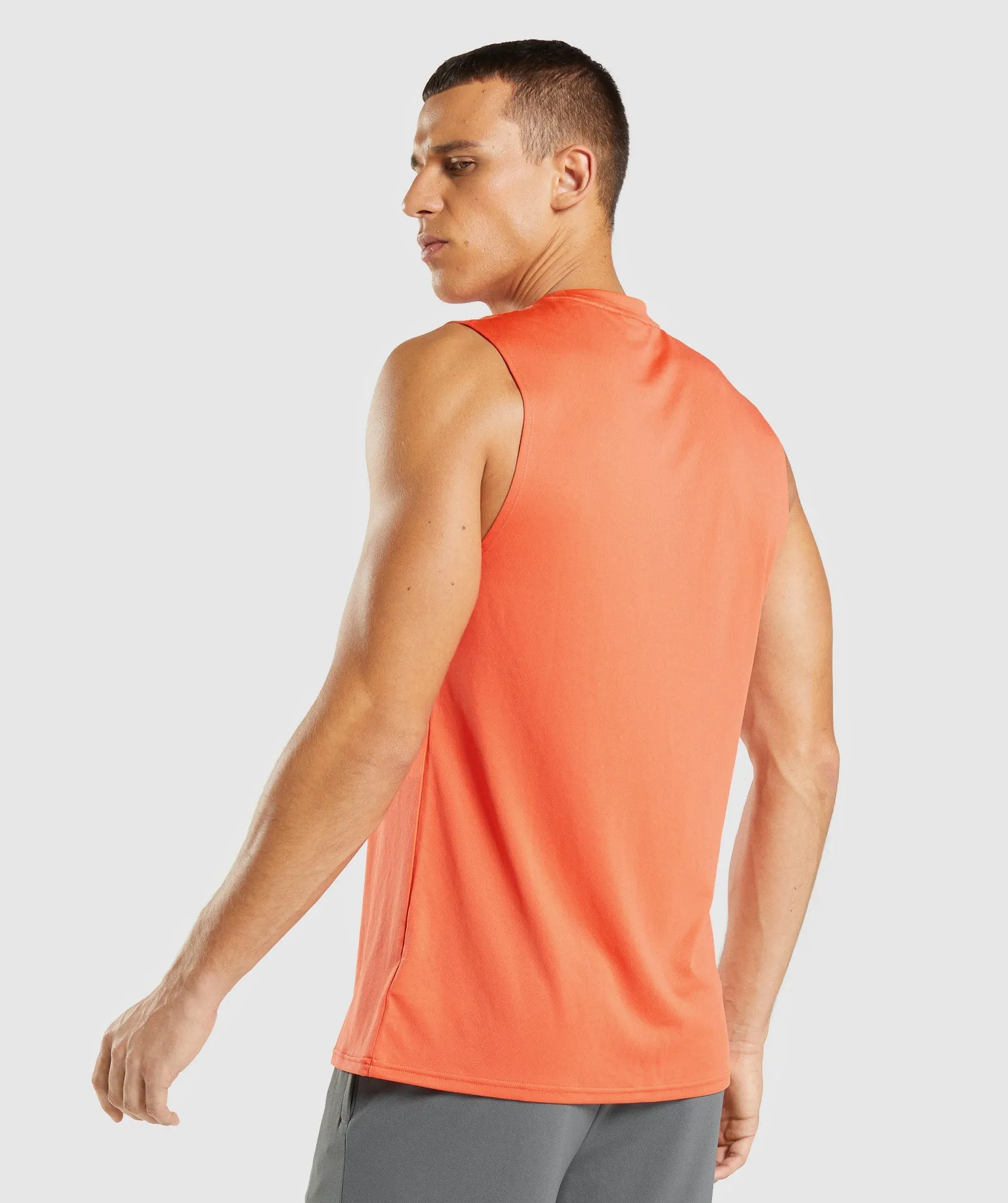 Gymshark Arrival Sleeveless T-Shirt - Papaya Orange sold by Gymshark product image thumbnail 2