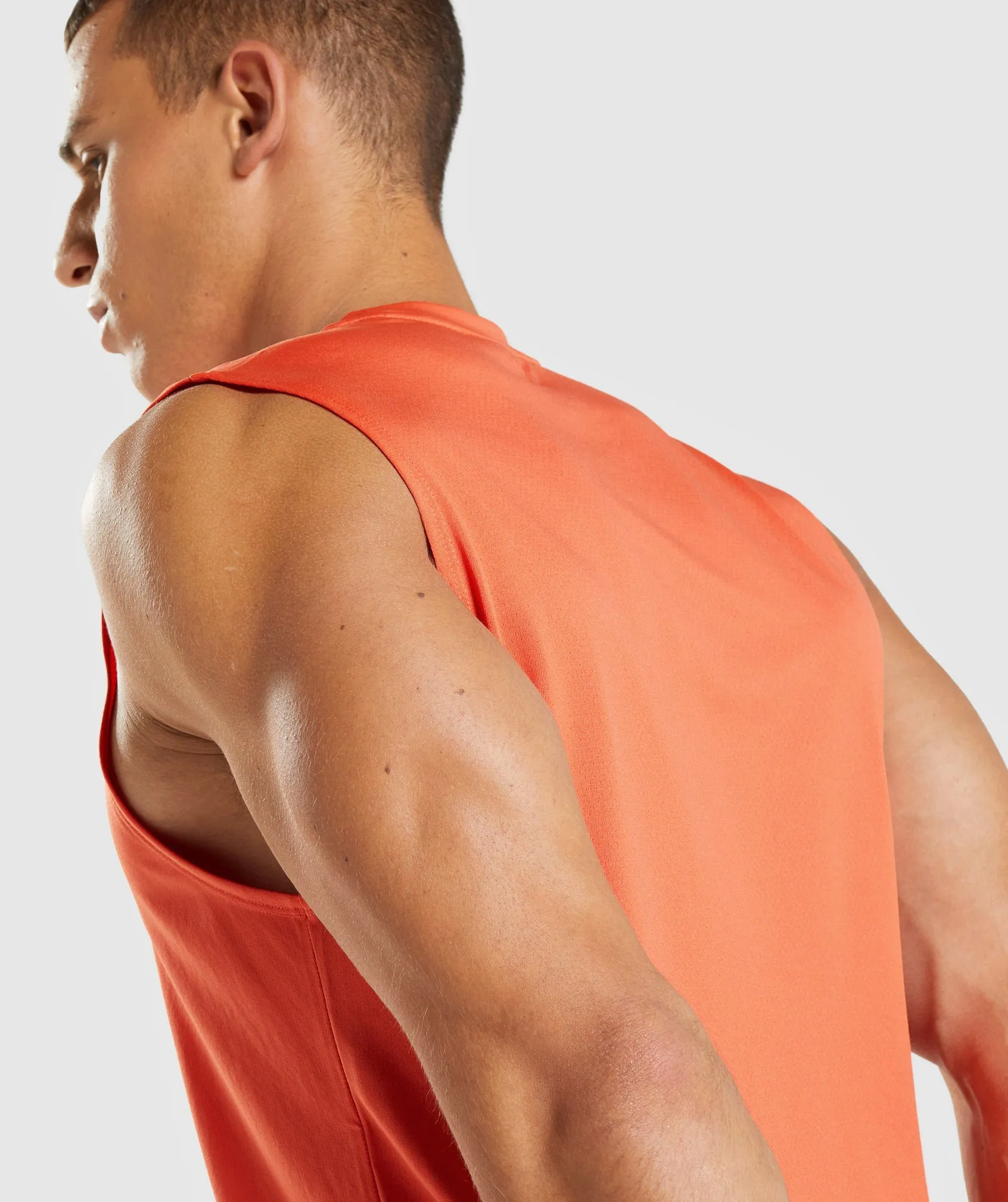 Gymshark Arrival Sleeveless T-Shirt - Papaya Orange sold by Gymshark product image thumbnail 5